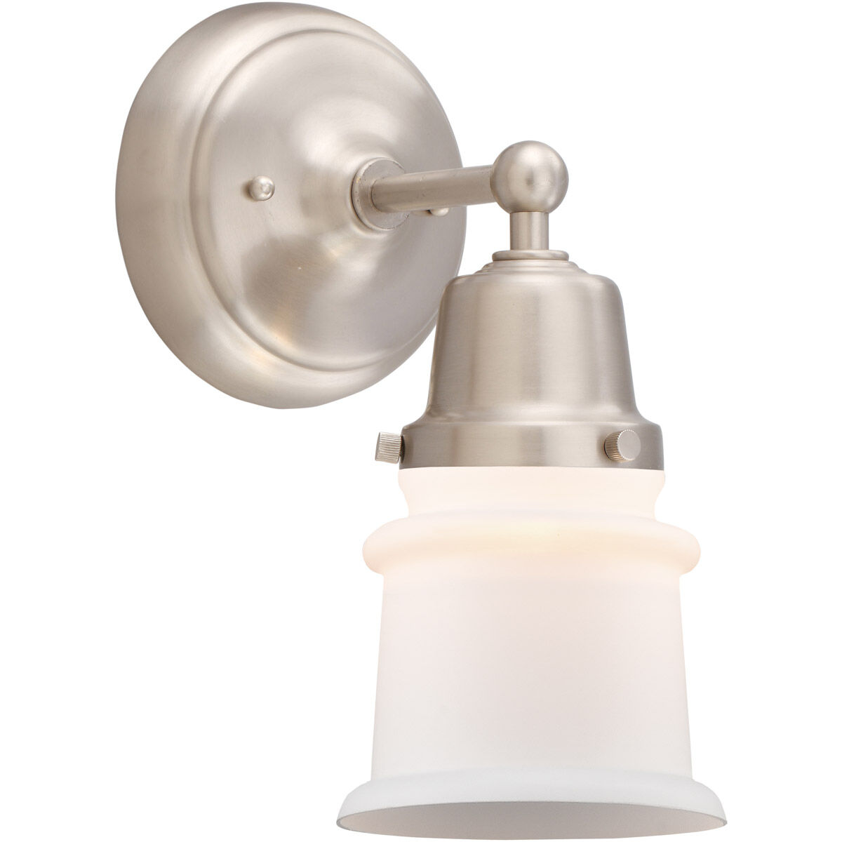 Aditi Small Canton 1 Light 5.25 inch Brushed Satin Nickel Sconce Wall Light, Aditi