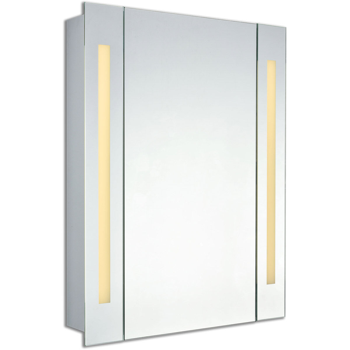 Elixir Silver Lighted Mirror Cabinet