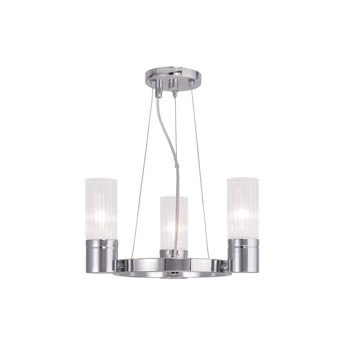 Midtown 3 Light 14.75 inch Polished Chrome Mini Chandelier Ceiling Light