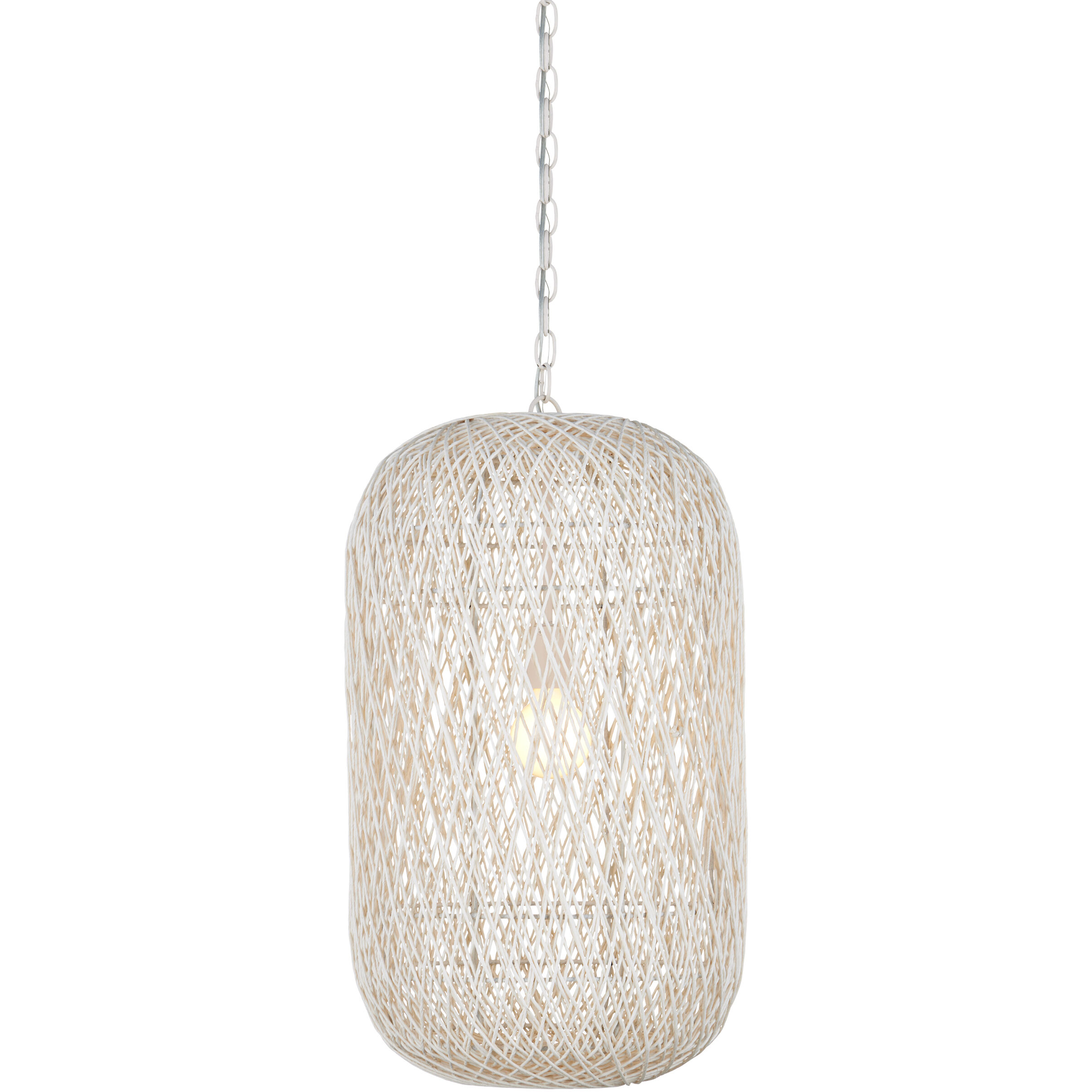 Cocoon 1 Light 15.5 inch Cream/Vanilla Pendant Ceiling Light, Medium