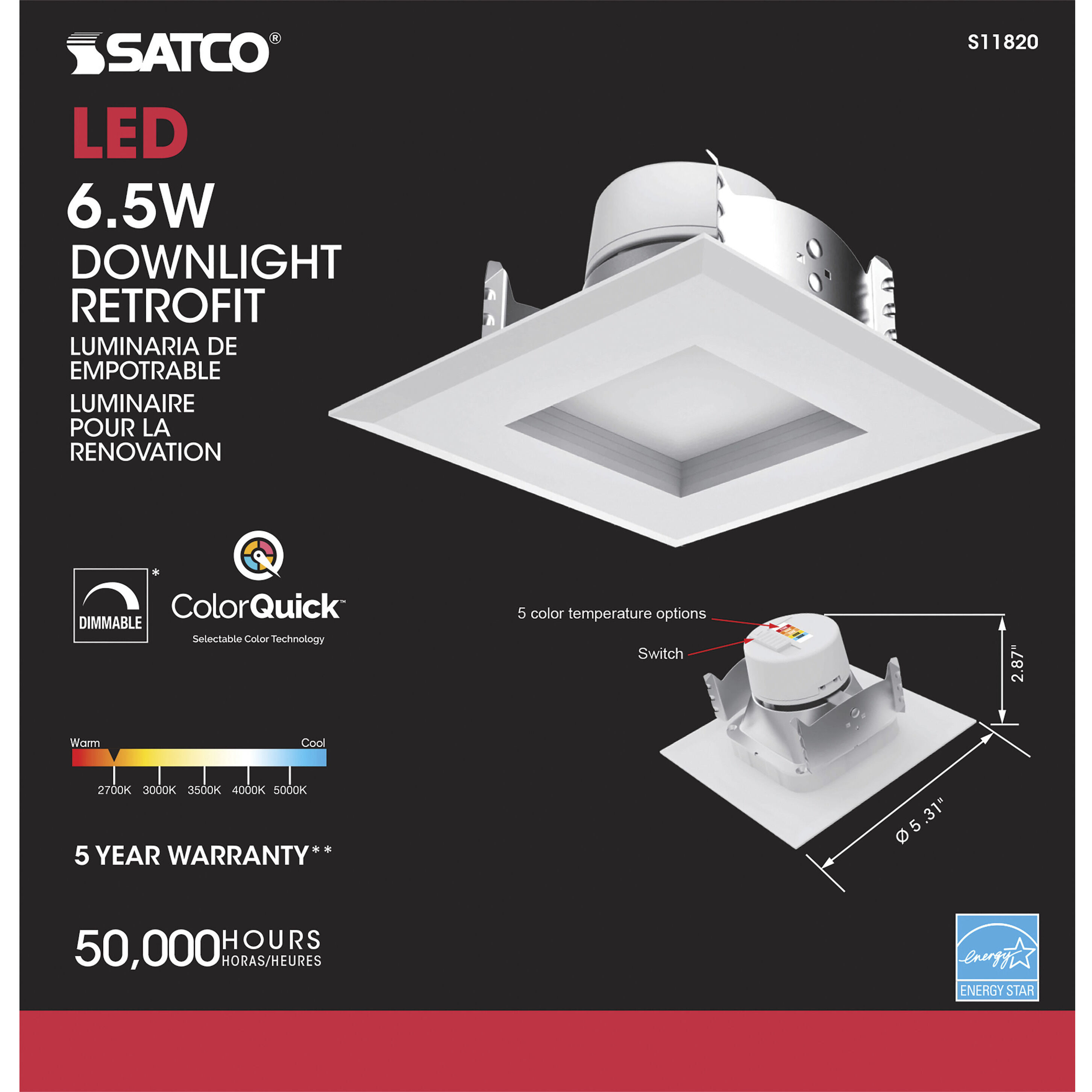 Edgewood Integrated LED White Recessed