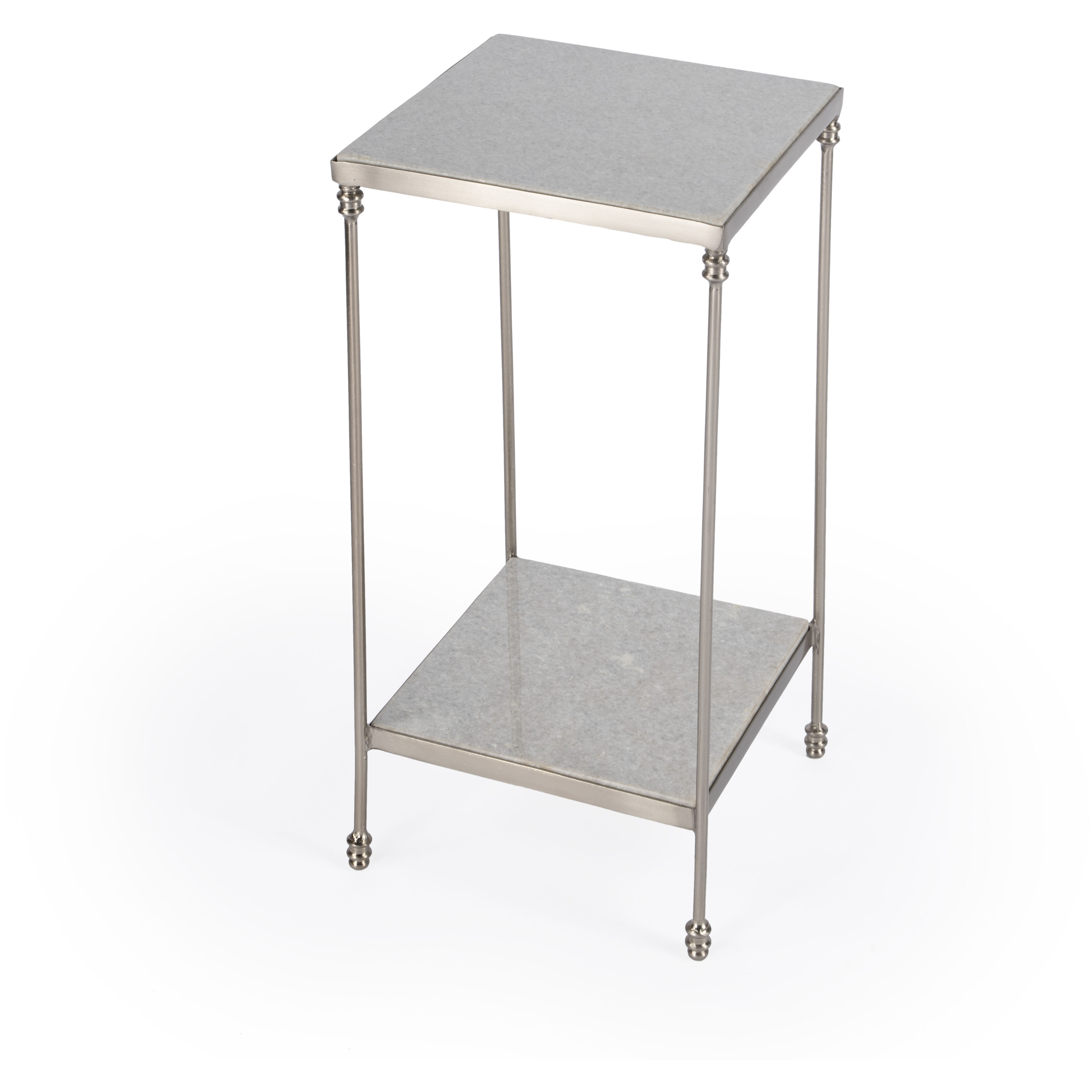 Imogen Marble Side Table in White