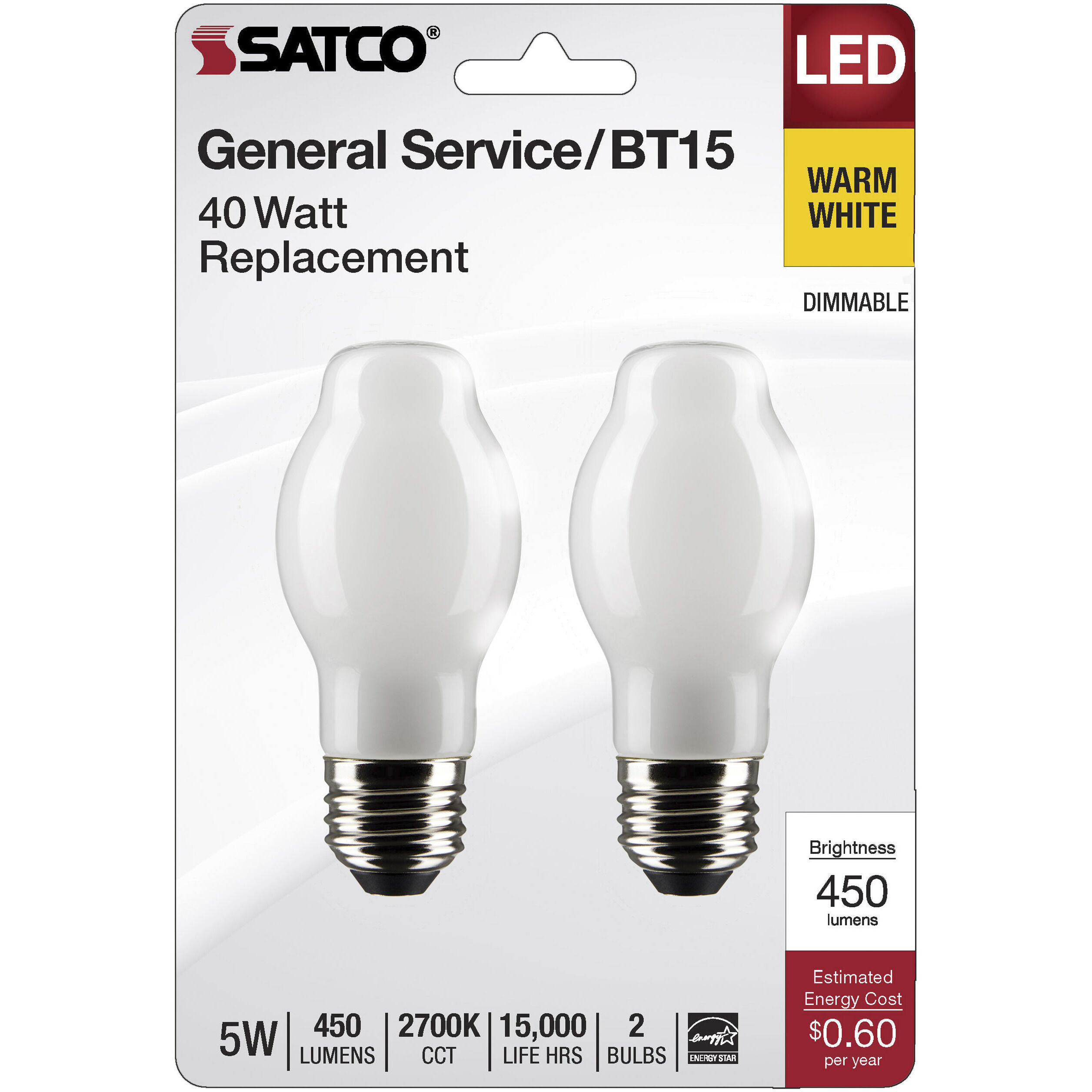 Lumos LED Medium 5 watt 120 2700K LED Filament, LED Filament