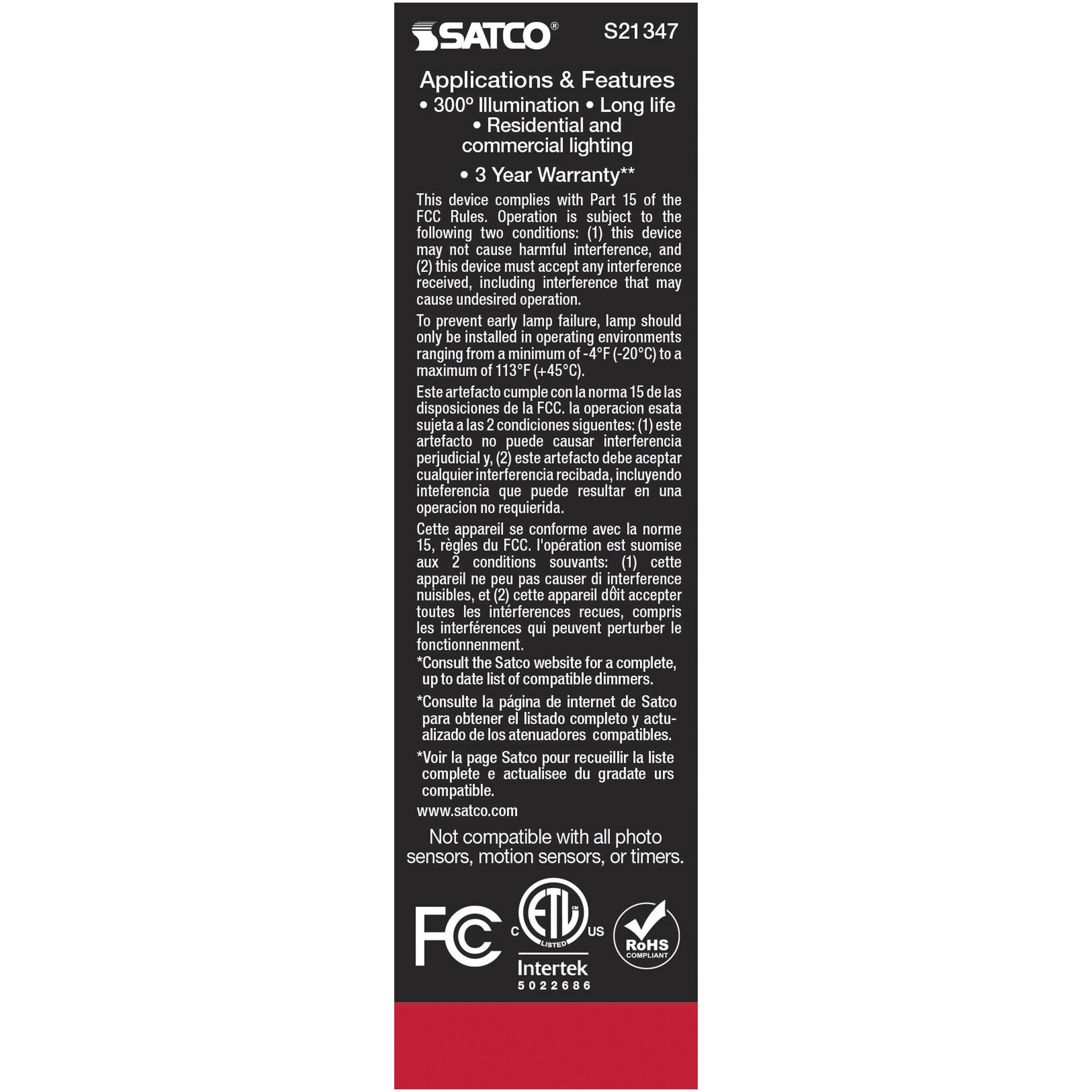 Lumos LED Medium Medium 5.50 watt 5000K LED Filament