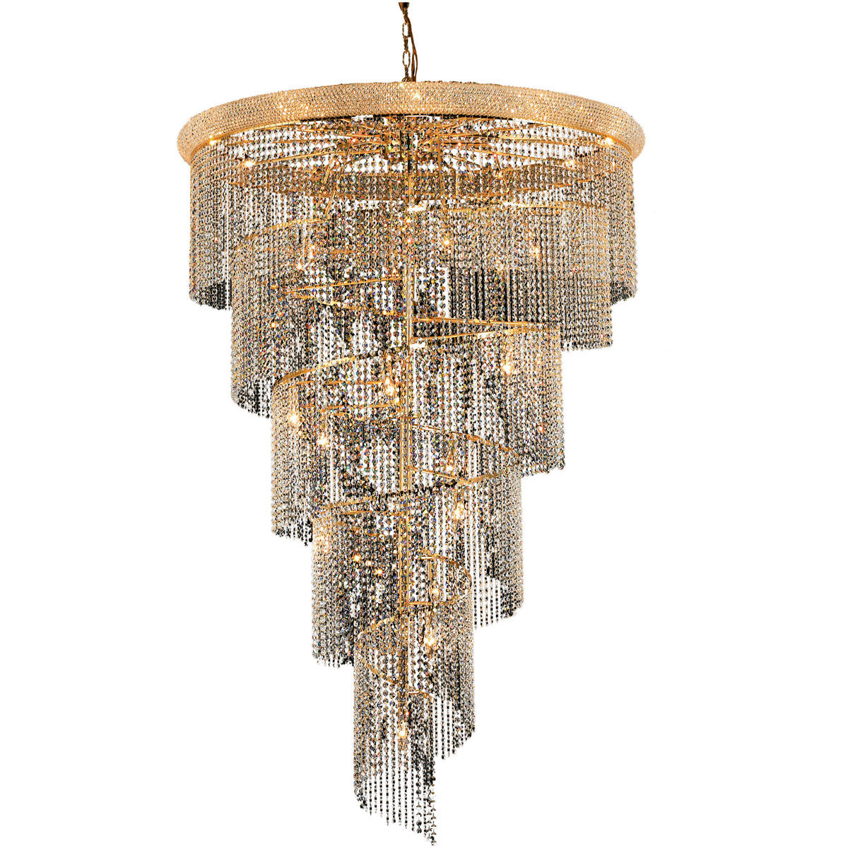 Spiral 29 Light 48.00 inch Foyer Pendant