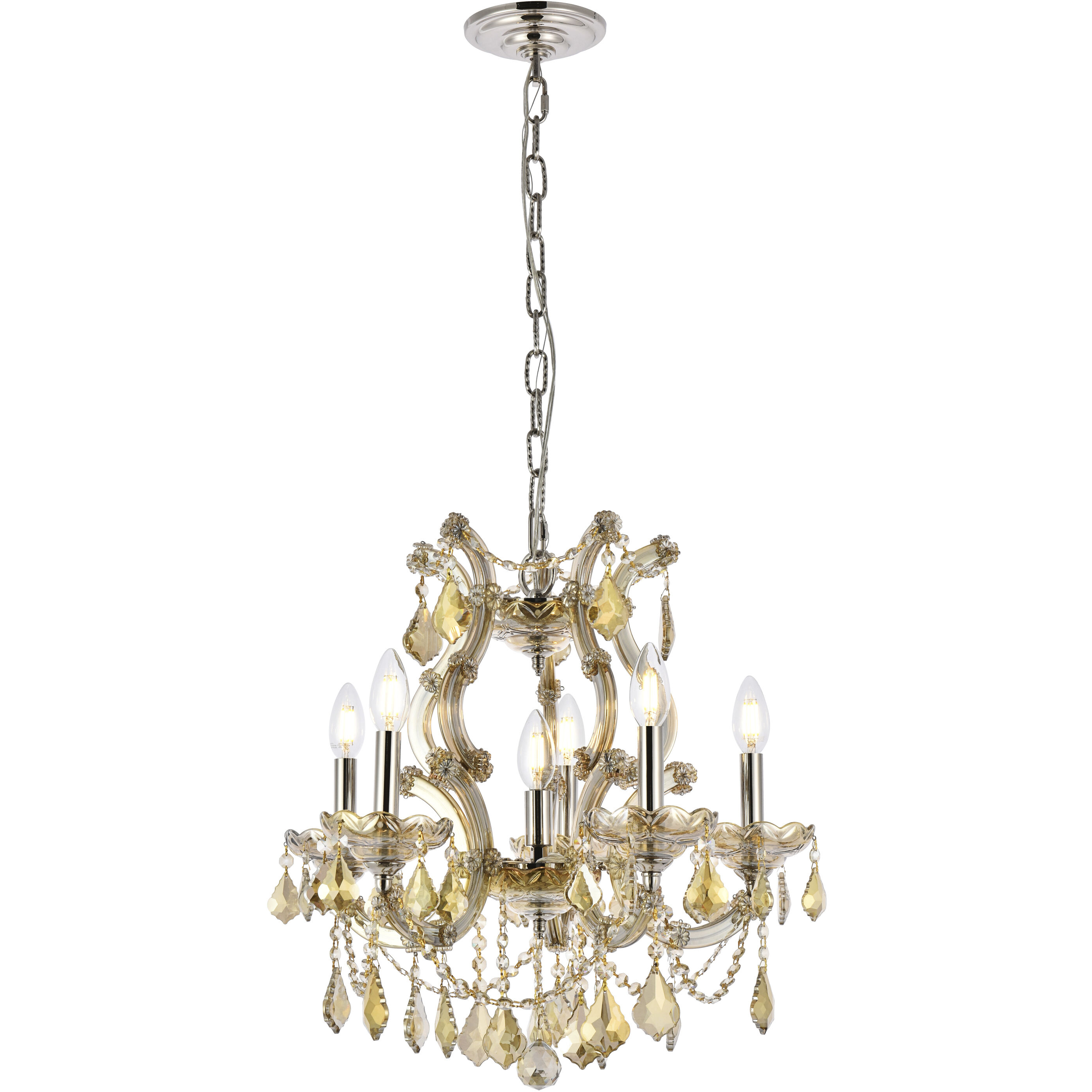 Maria Theresa 6 Light 20.00 inch Mini Chandelier