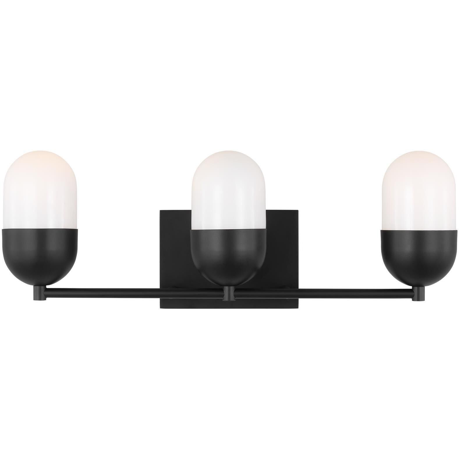 Drew & Jonathan Scott Foster 3 Light 21.63 inch Midnight Black Vanity Light Wall Light