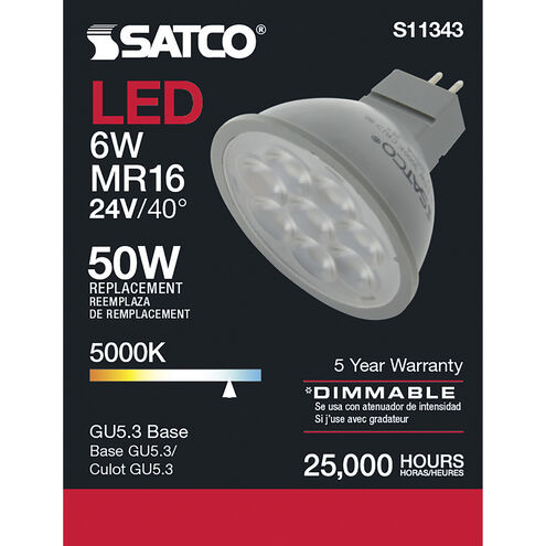 Satco 20 Watt MR16 GU5.3/Bi-pin Dimmable 2900K Halogen Bulb