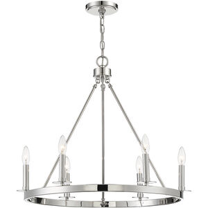 Traditional 6 Light 26.00 inch Chandelier