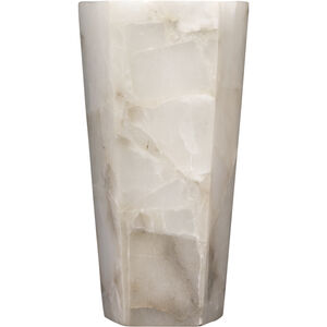 Borealis Tall 1 Light 8 inch Alabaster Wall Sconce Wall Light, Hexagon