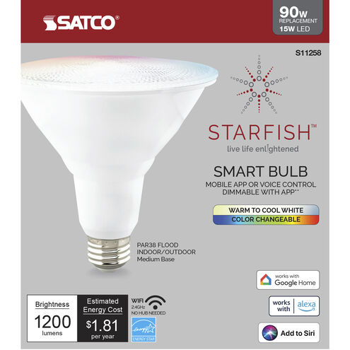 Starfish LED PAR38 Medium 15 watt 2700K LED PAR