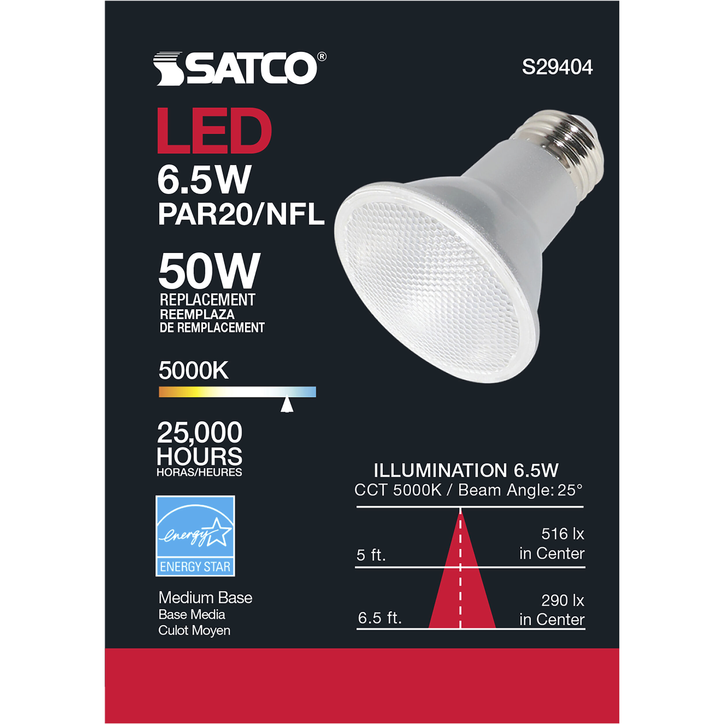 Lumos LED PAR20 Medium 6.50 watt 120 5000K LED Bulb