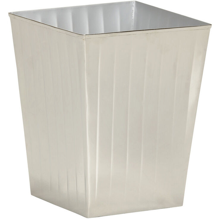 Wildwood Polished Nickel Wastepaper Basket