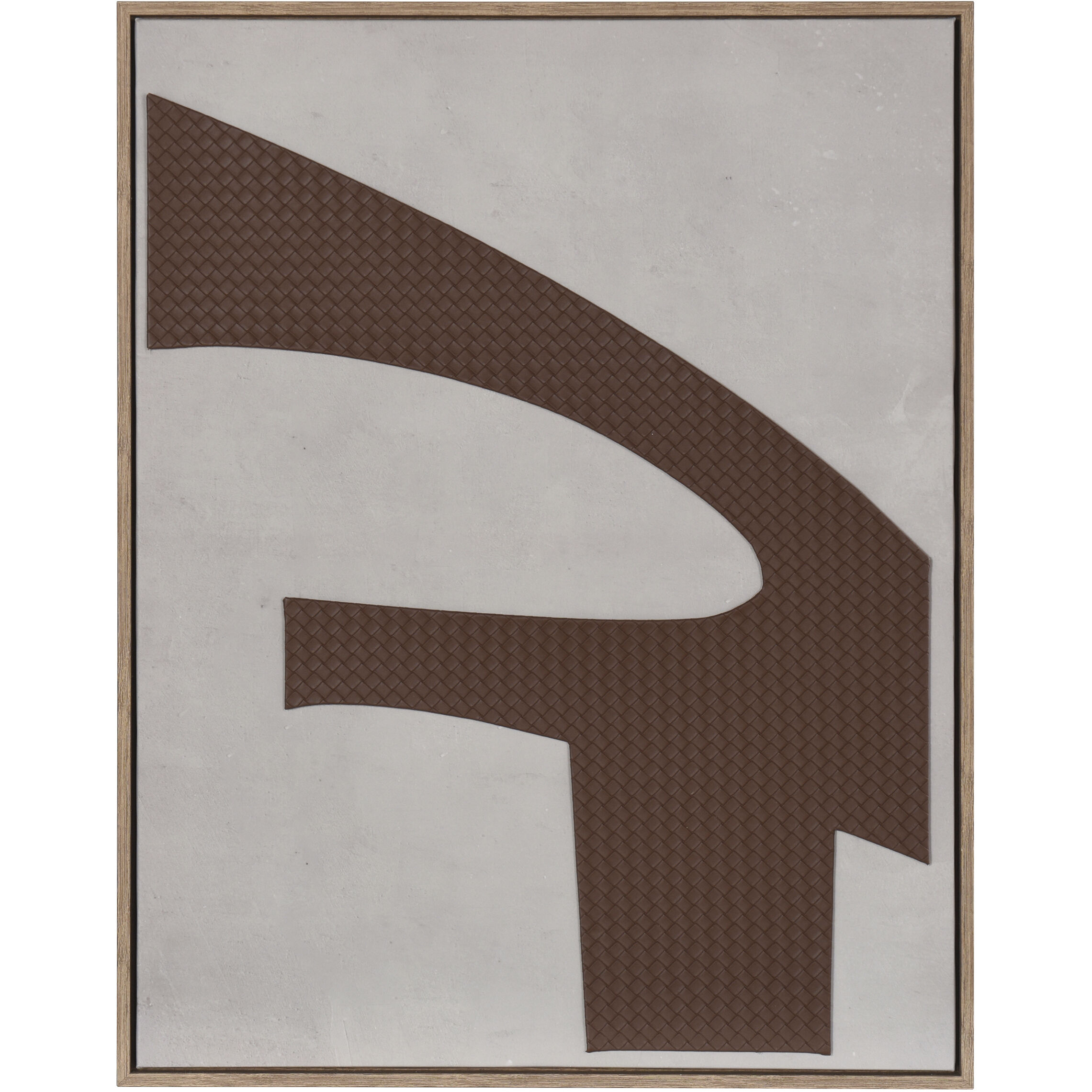 Abstract Leather Brown Wall Art