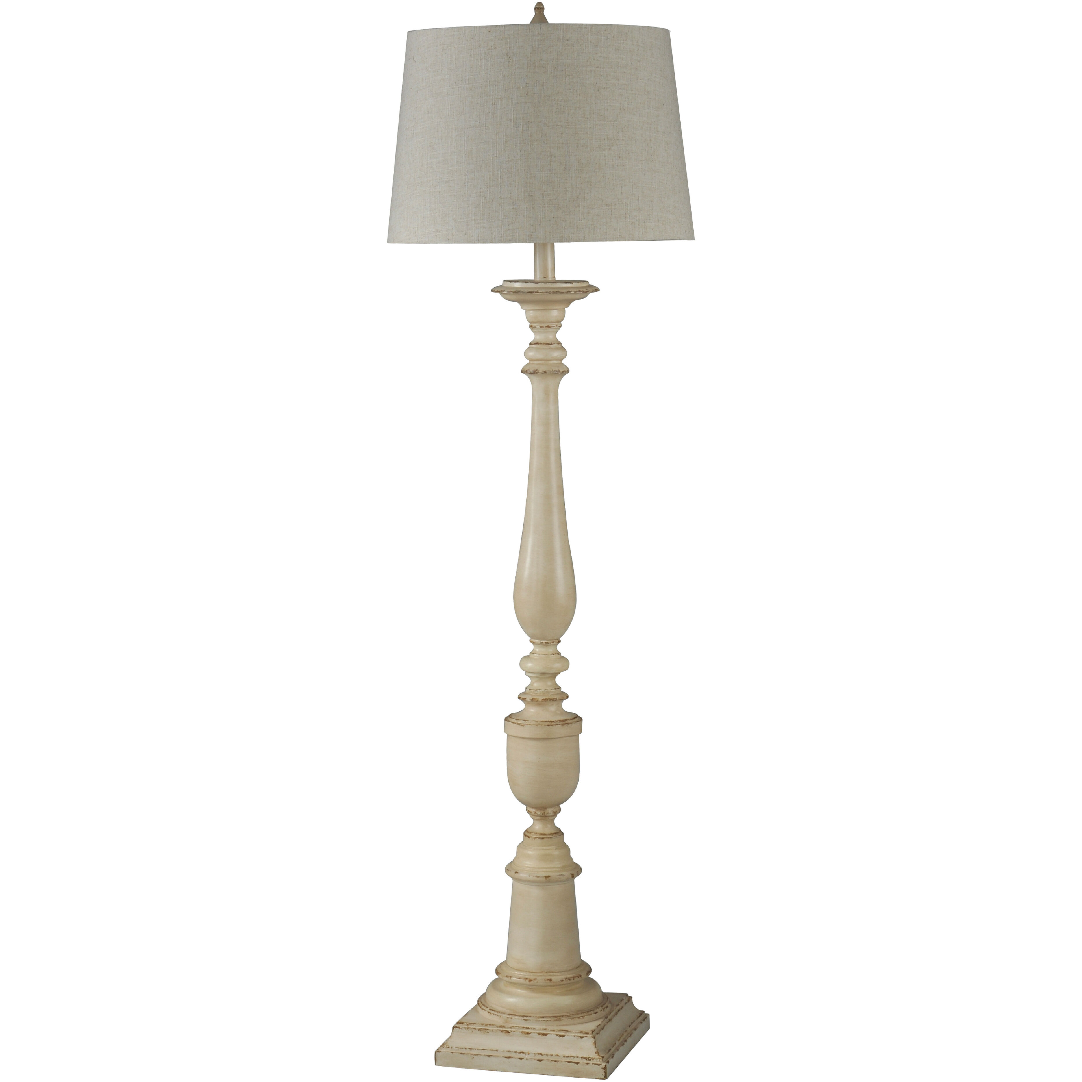 Bourgault 64 inch 150.00 watt Avignon Beige and Heathered Oatmeal Floor Lamp Portable Light