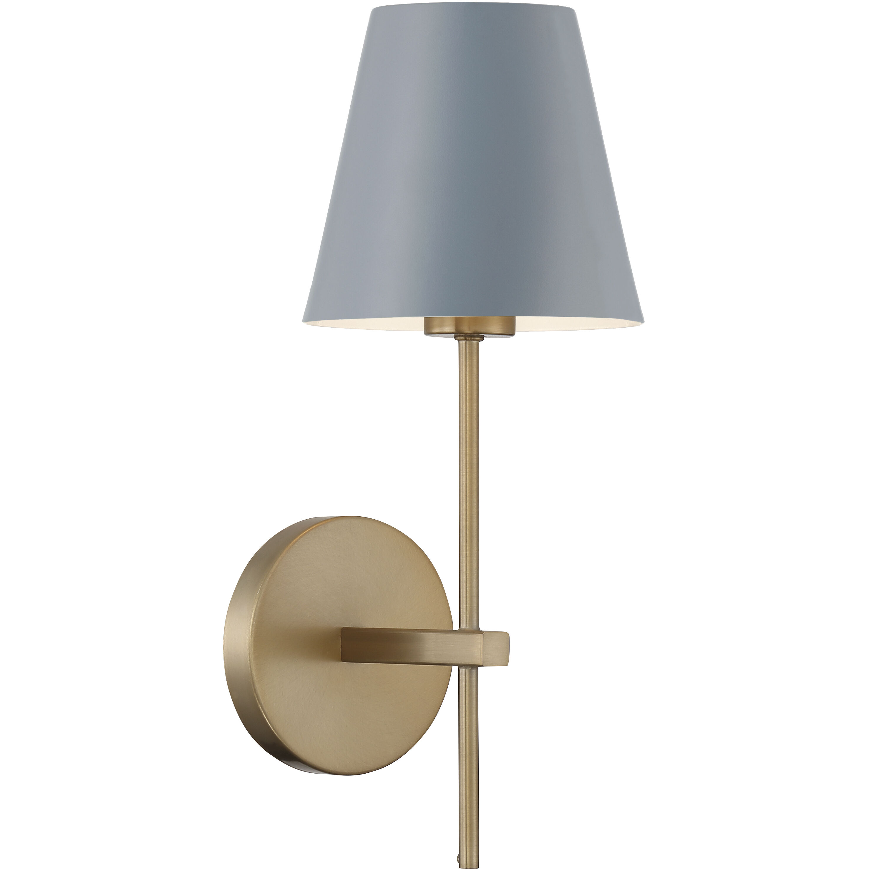 Xavier Bath Sconce Wall Light in Vibrant Gold and Blue