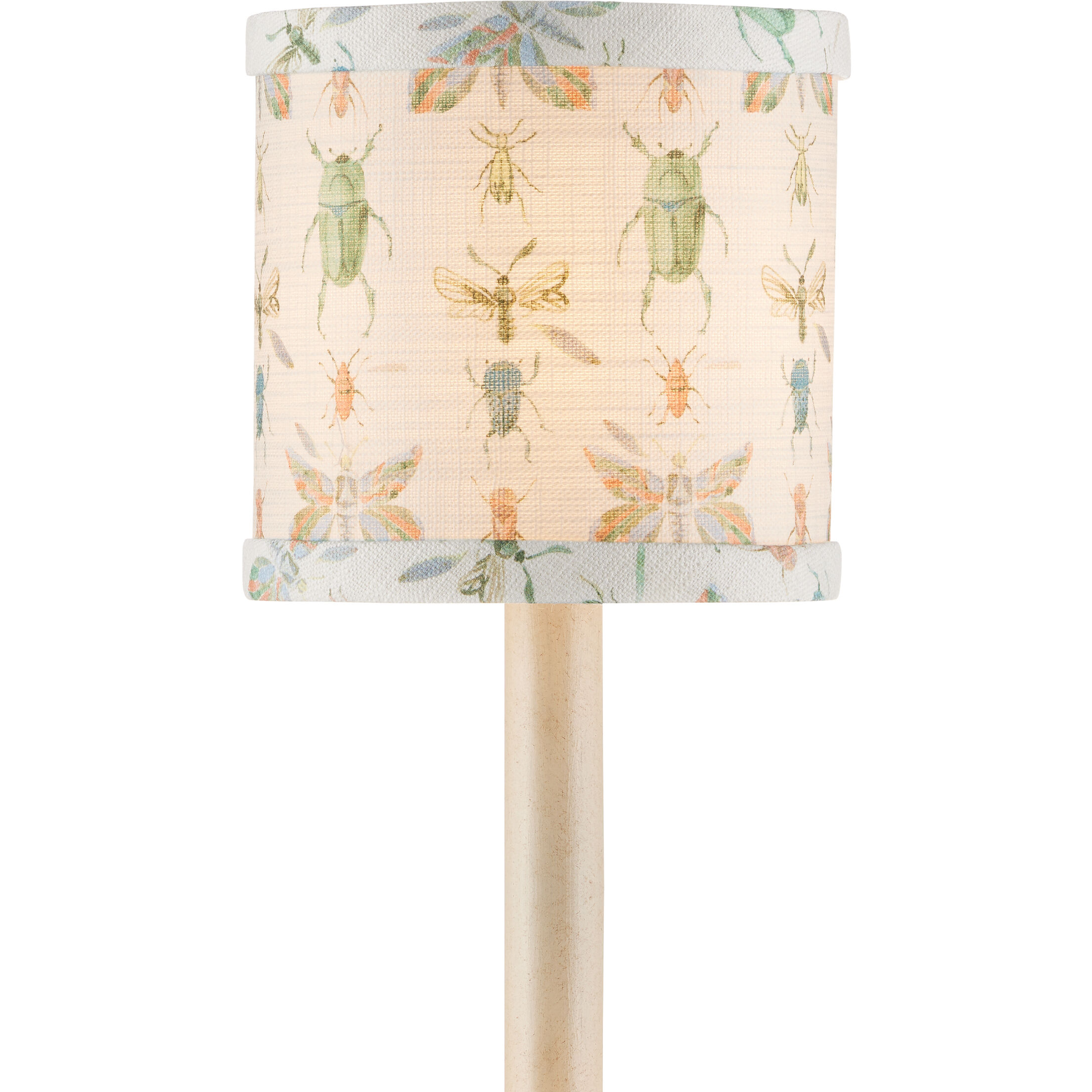 Bug Ivory/Green/Yellow/Blue/Orange Drum Chandelier Shade