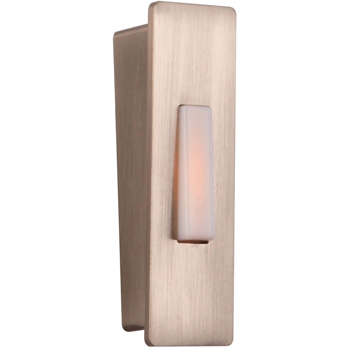 Wedged Brushed Polished Nickel Push Button
