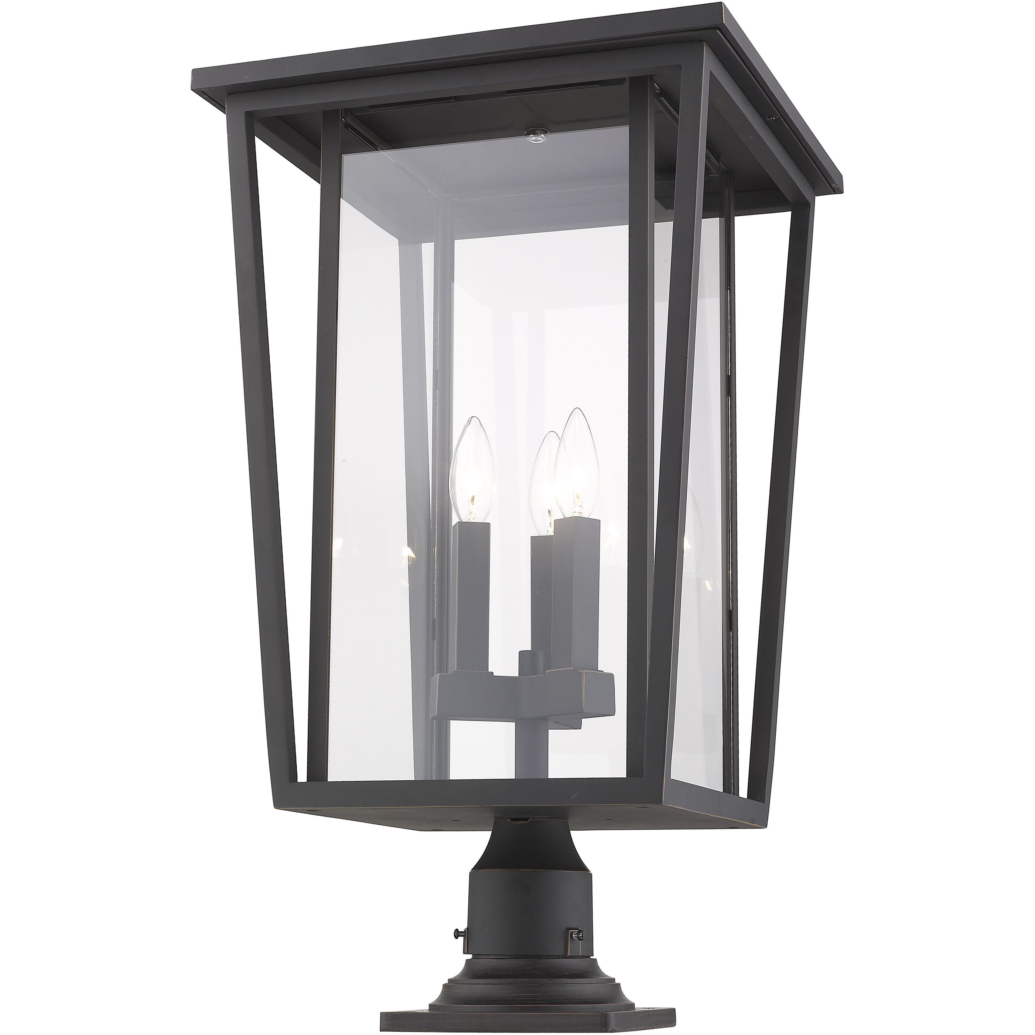 Seoul 3 Light 14.00 inch Post Light & Accessory