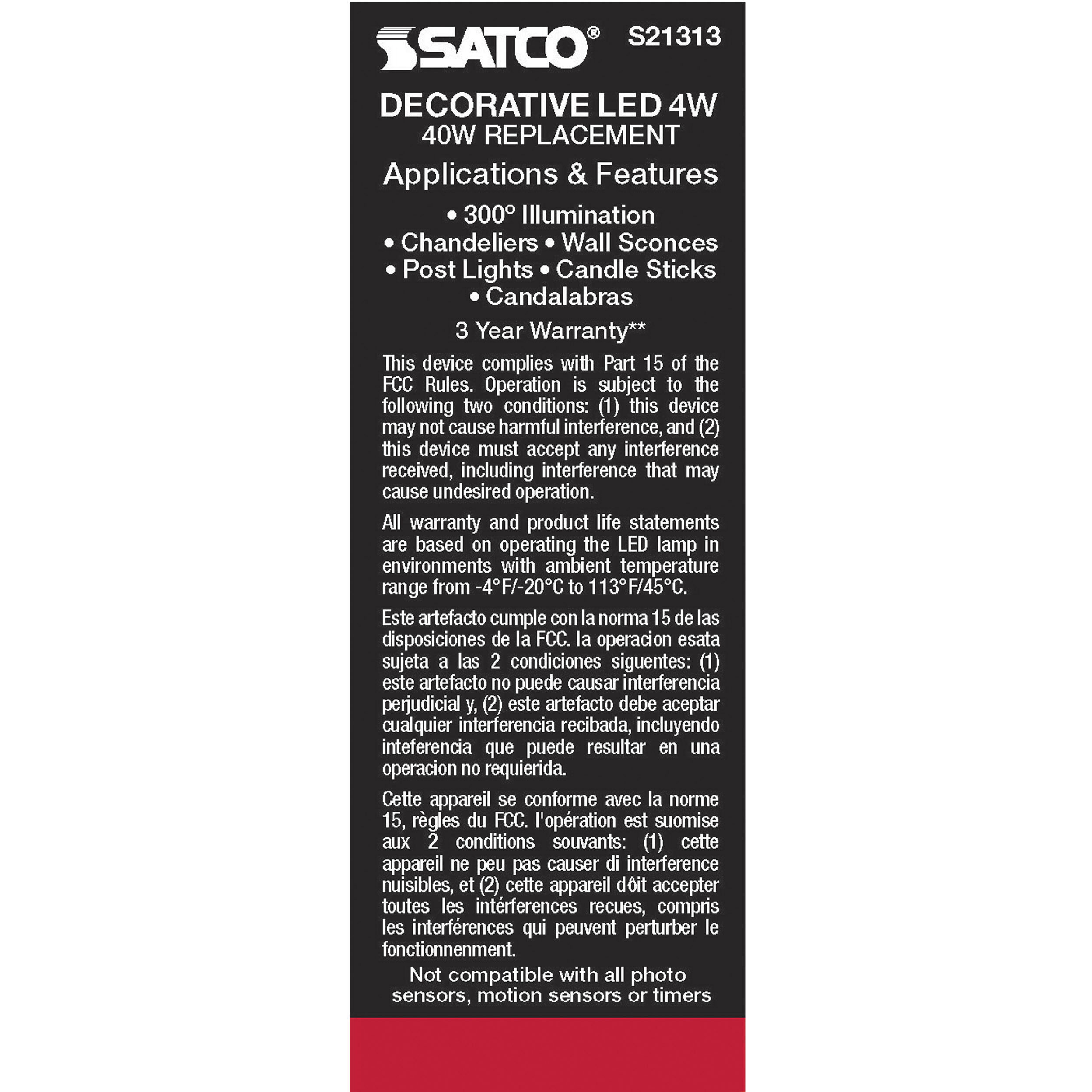 Lumos LED Medium Medium 4.00 watt 3000K LED Filament