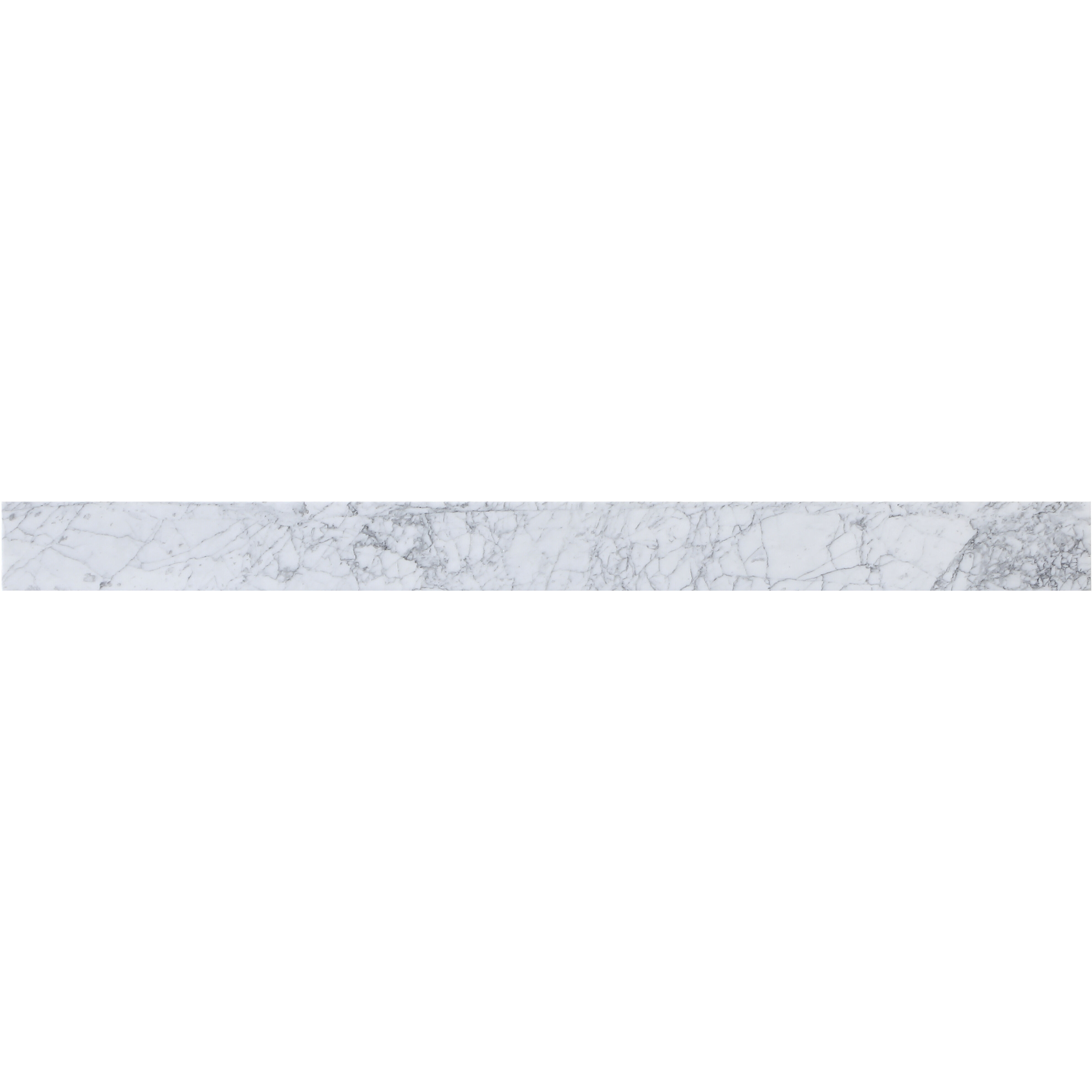 Backsplash 48 X 1 X 4 inch Carrara White Bathroom Vanity Backsplash