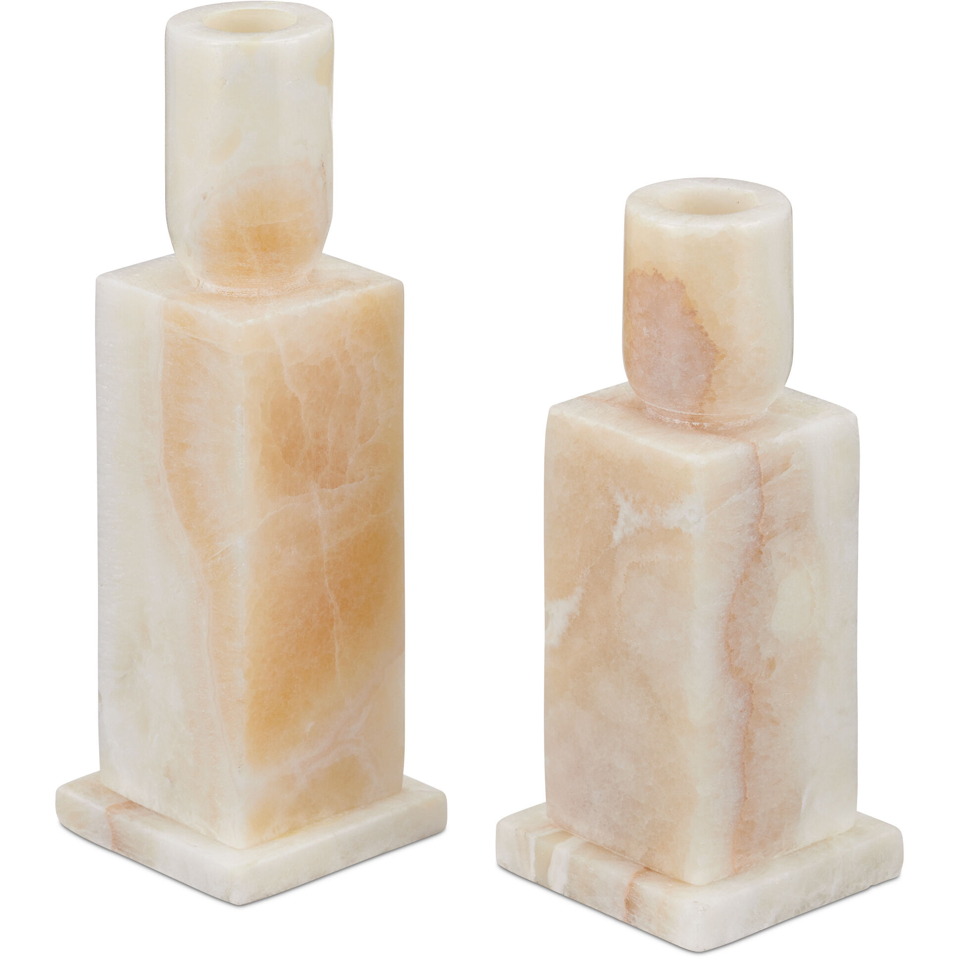 Lithos 8 X 2.5 inch Candle Holders, Set of 2