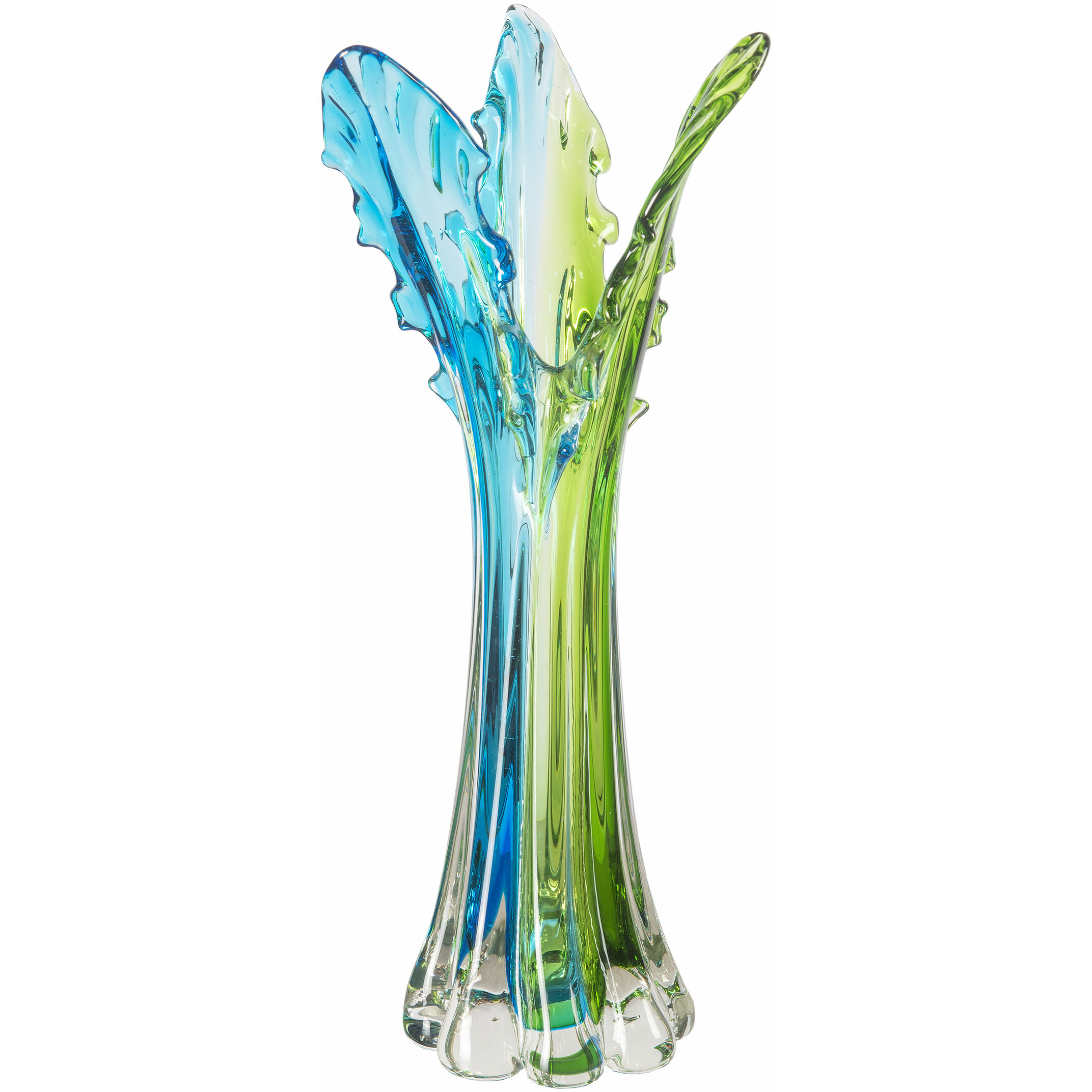 Ballona Blue Art Glass Sculpture