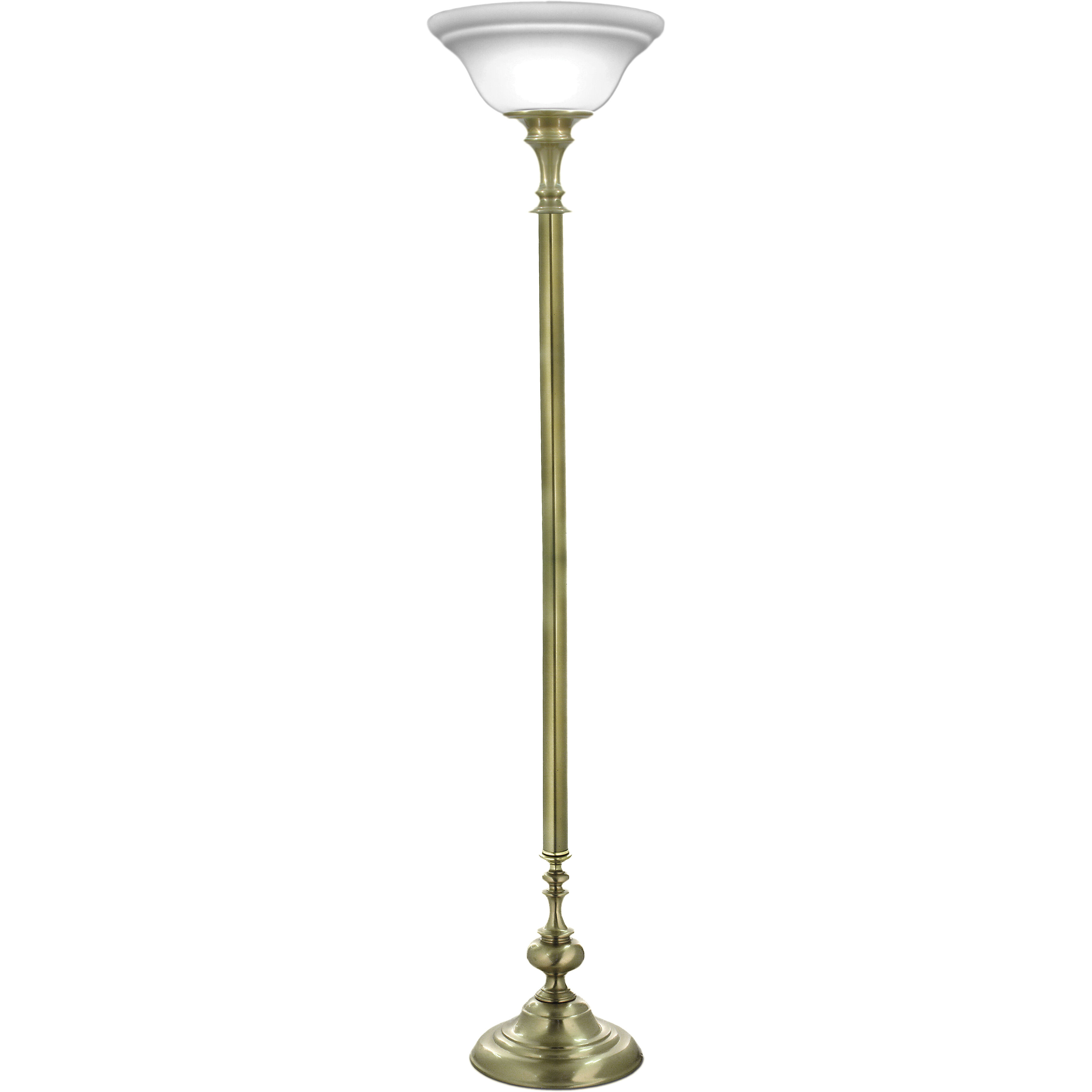 Ellie 70 inch 150 watt Satin Brass Torchierre Portable Light