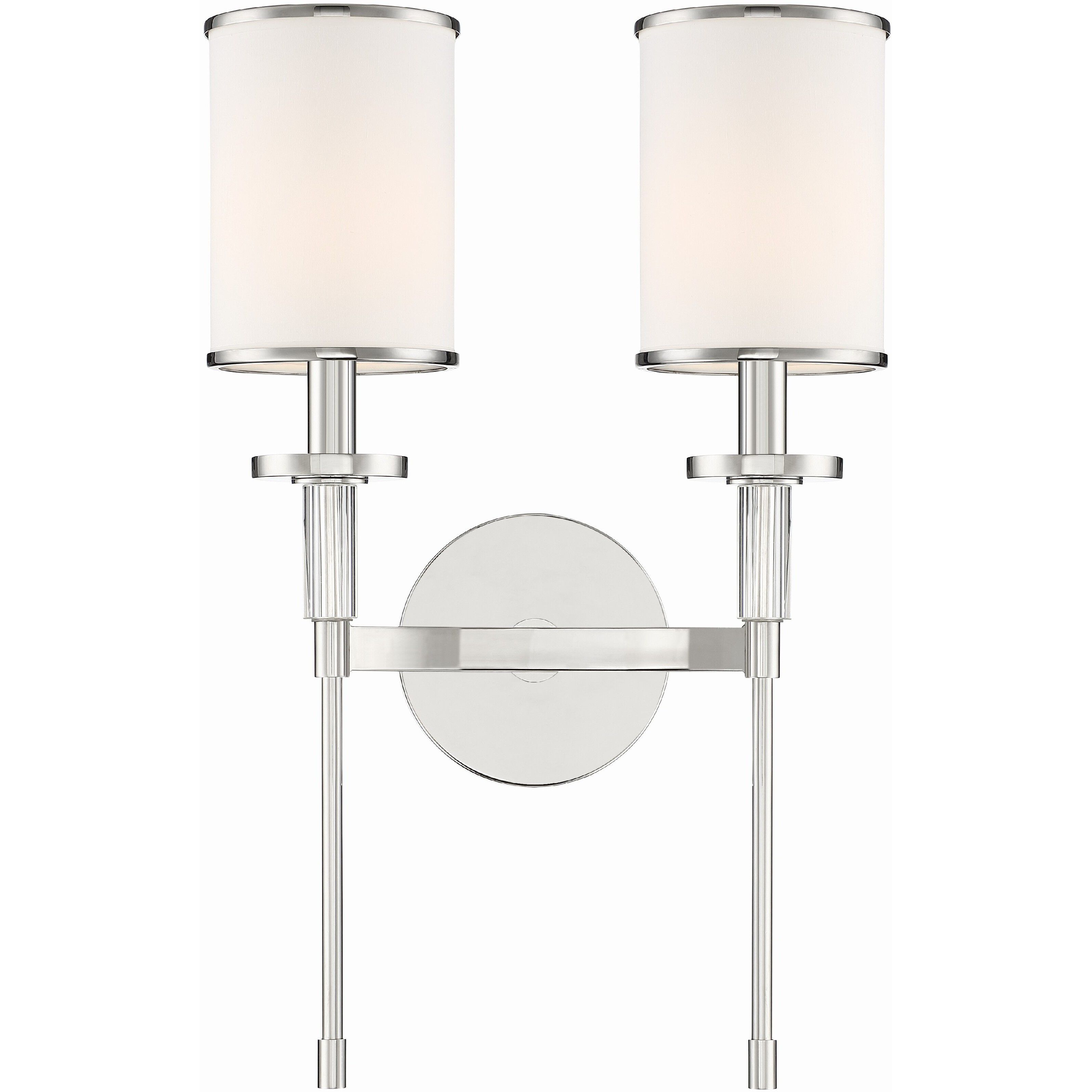 Hatfield Bath Wall Light in Polished Nickel