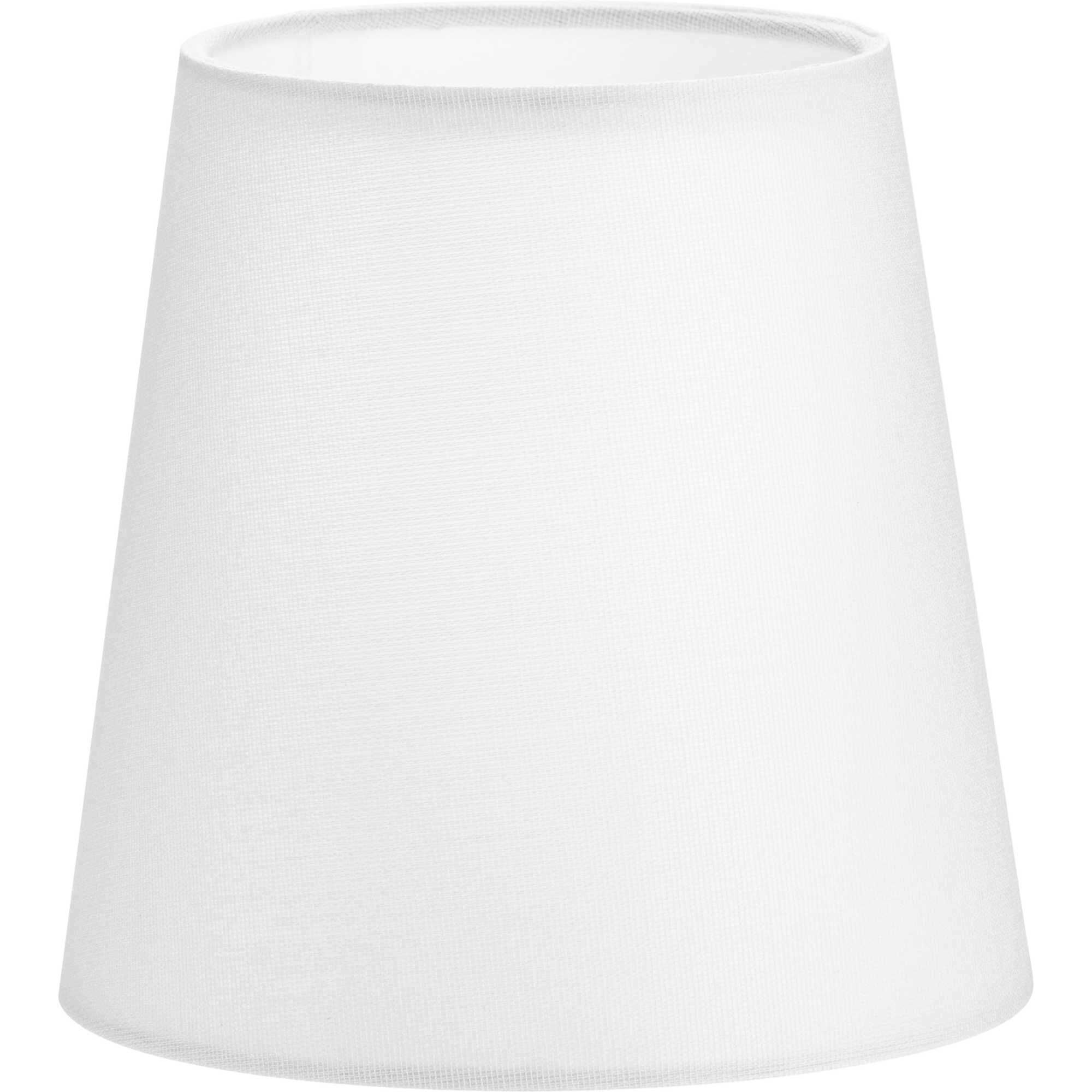 Elara White 5.5 inch Linen Taper Shade