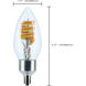Starfish LED B11 E12 4.00 watt 120 2700K-5000K LED Filament, ColorQuick