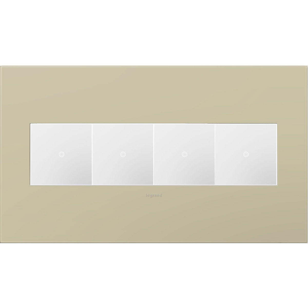 Adorne Ashen Tan Wall Plate, 4-Gang