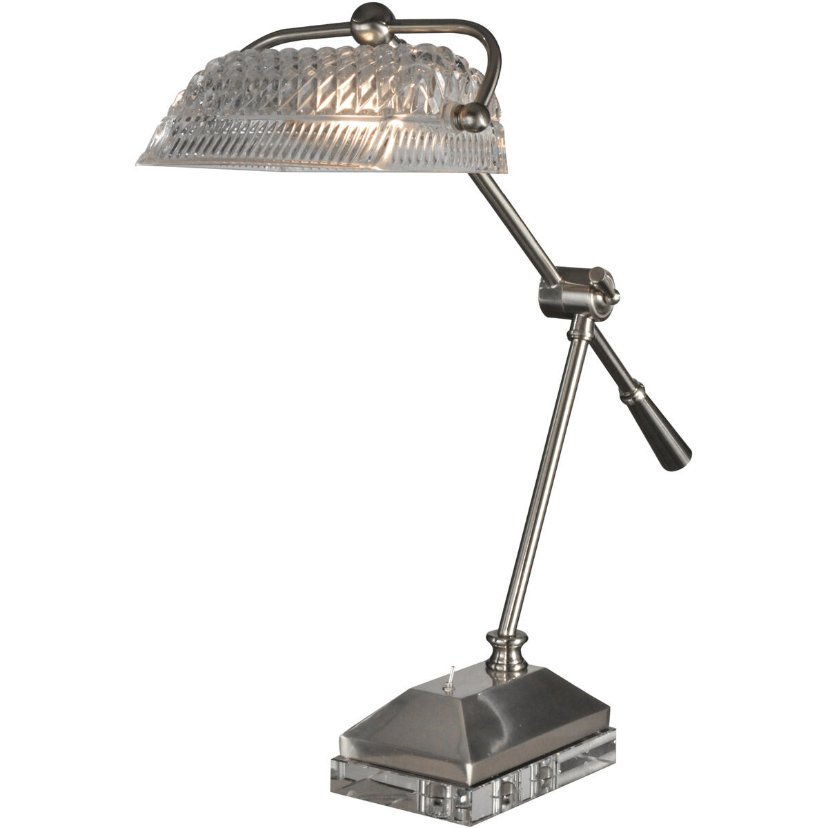 Evelyn 18 inch 60.00 watt Satin Nickel Desk Lamp Portable Light