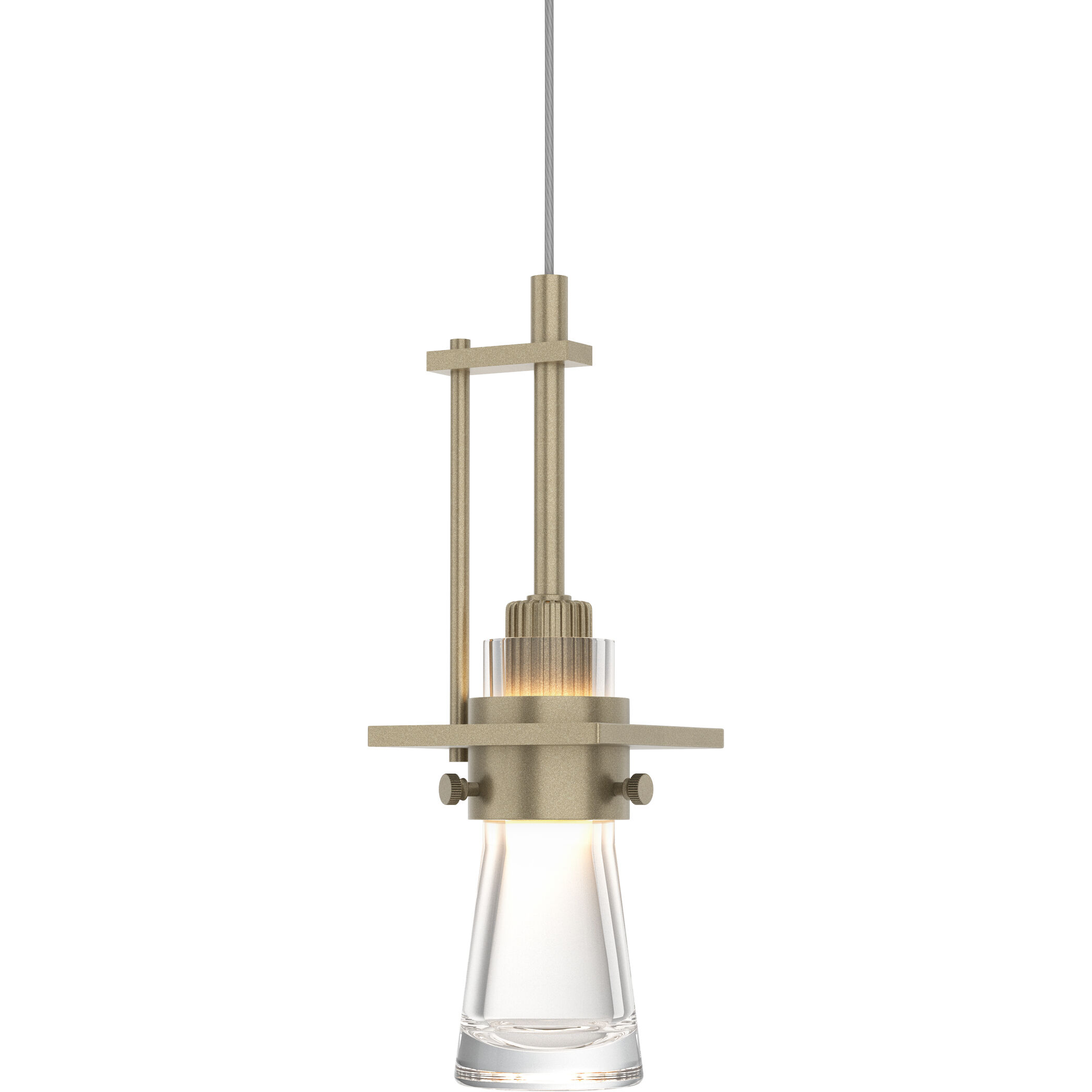 Erlenmeyer 1 Light 3.3 inch Soft Gold Mini Pendant Ceiling Light - Open Box