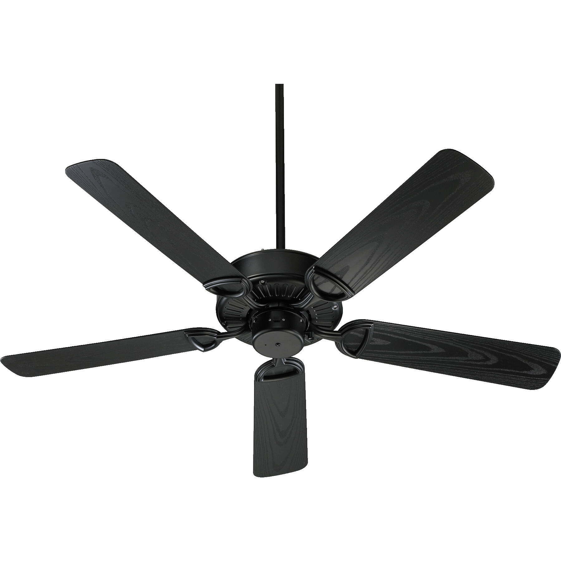 Estate Patio 52 inch Matte Black with Black Blades Outdoor Ceiling Fan