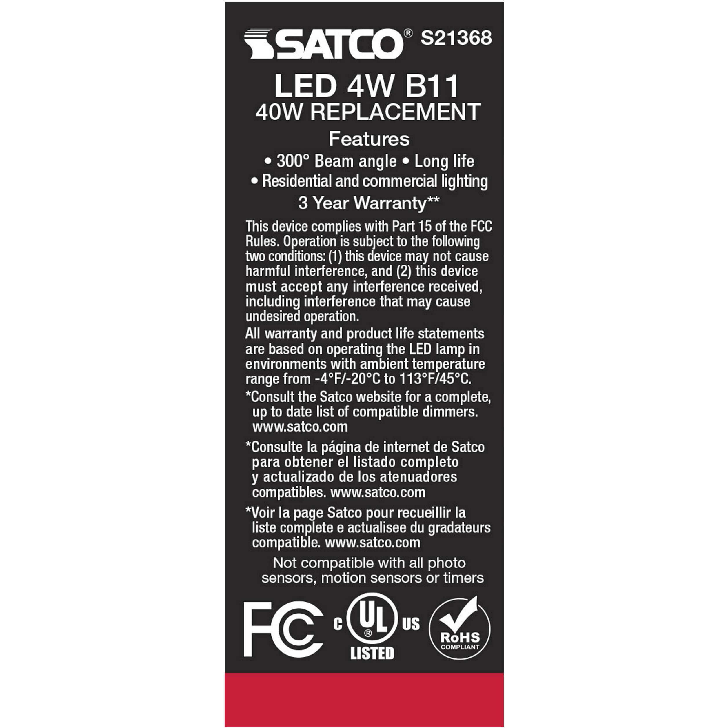 Lumos LED Medium Medium 4.00 watt 2700K LED Filament