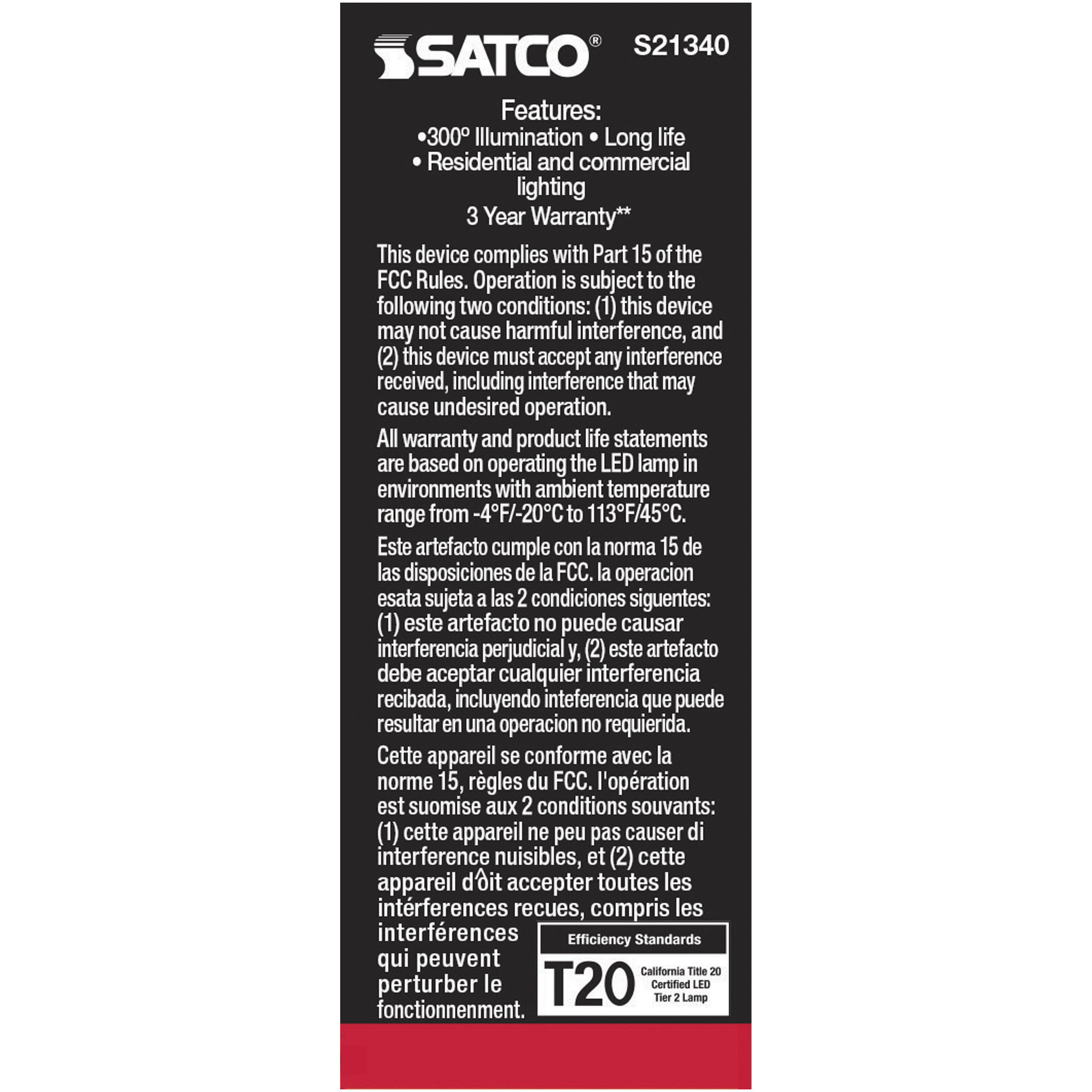 Lumos LED Candelabra Candelabra 2.80 watt 2700K LED Filament