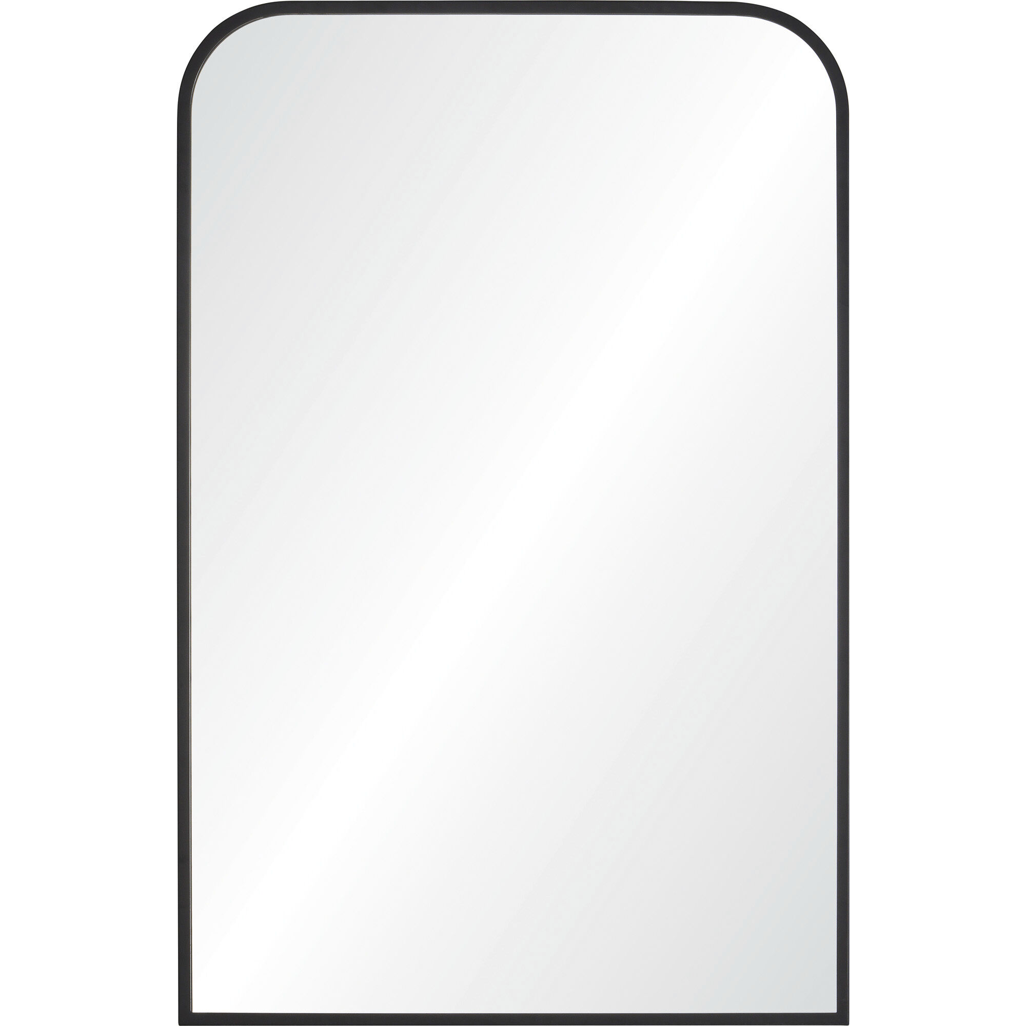 Jackline 36 X 24 inch Matte Black and Clear Mirror