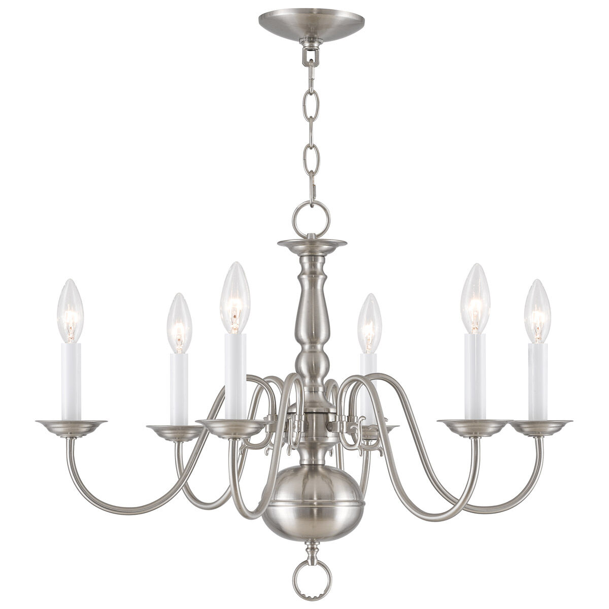 Williamsburgh 6 Light 24.00 inch Chandelier