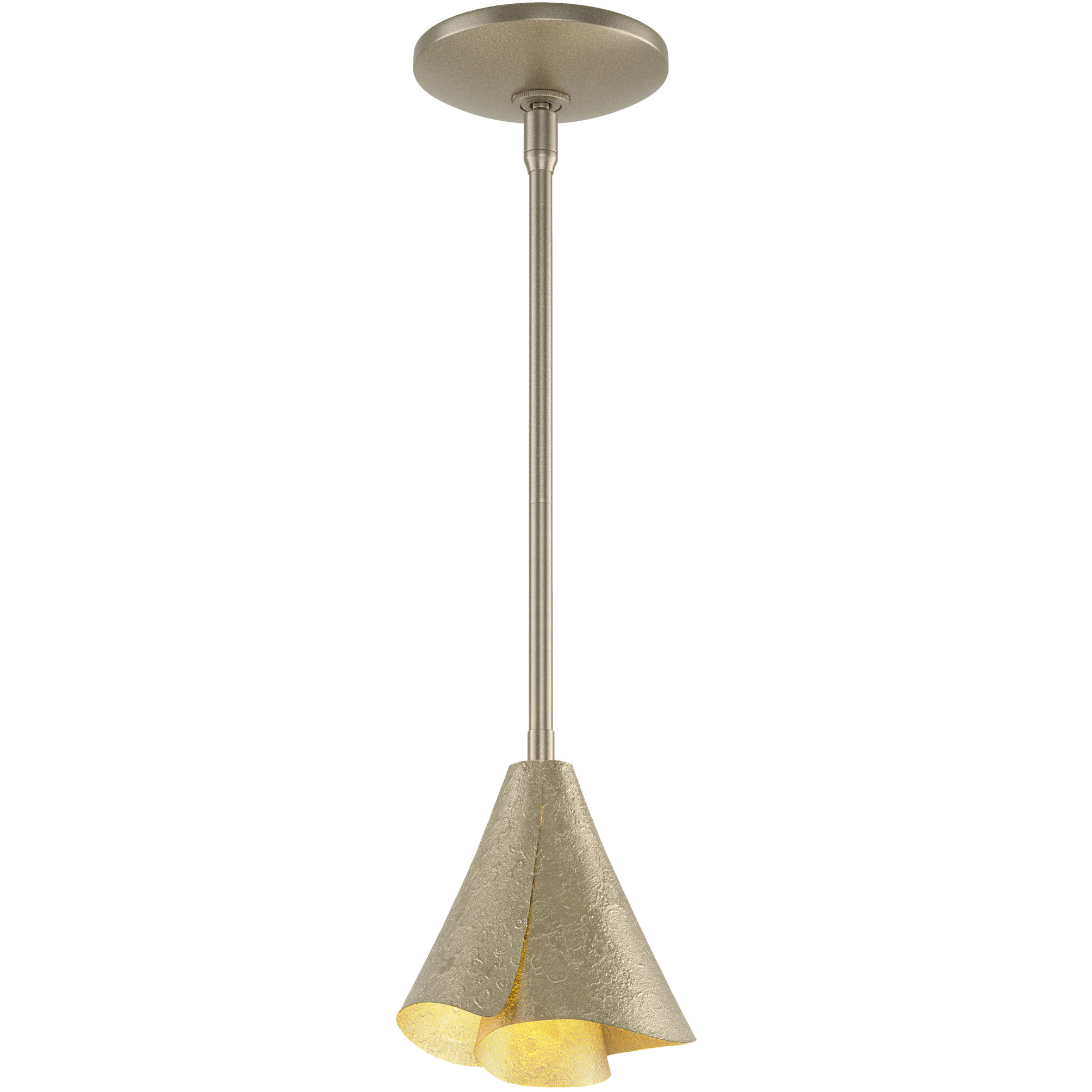 Mobius 1 Light 5 inch Soft Gold Mini Pendant Ceiling Light - Open Box
