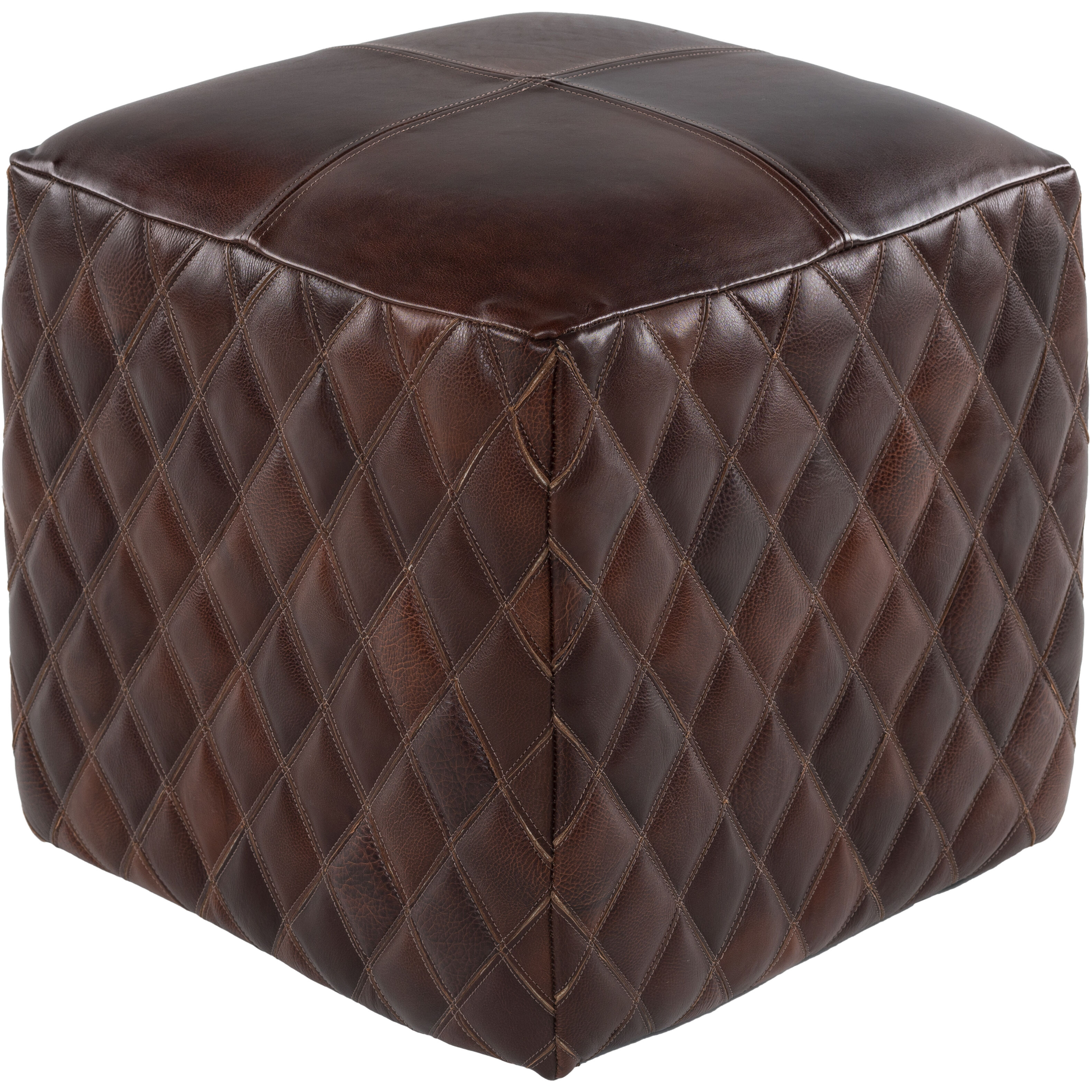 Leonardo 18 inch Black Ottoman