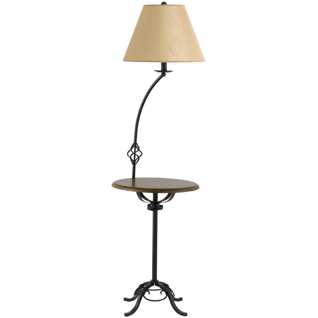 Iron 62 inch 150 watt Black Floor Lamp Portable Light