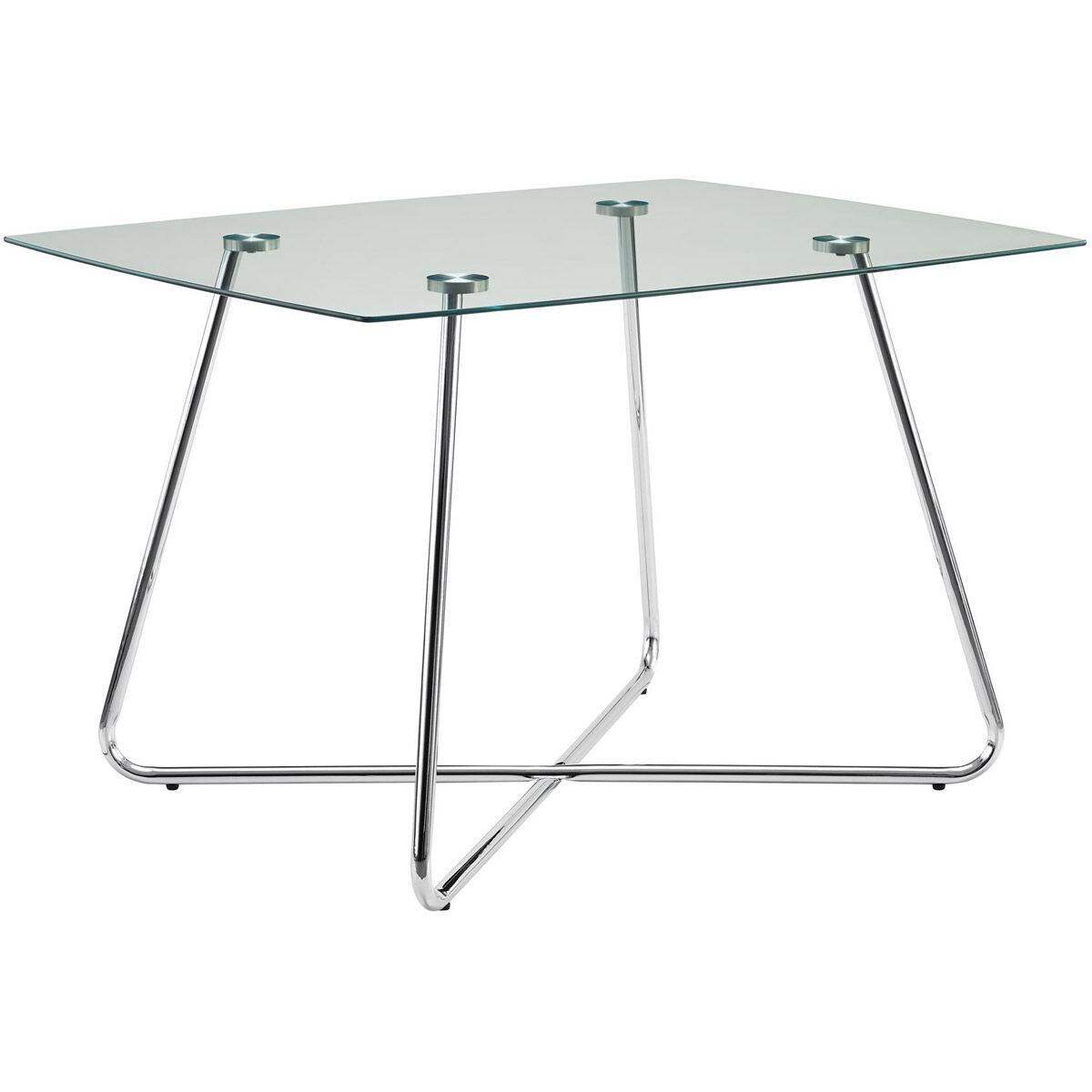 Cumru 40 X 40 inch Clear Dining Table