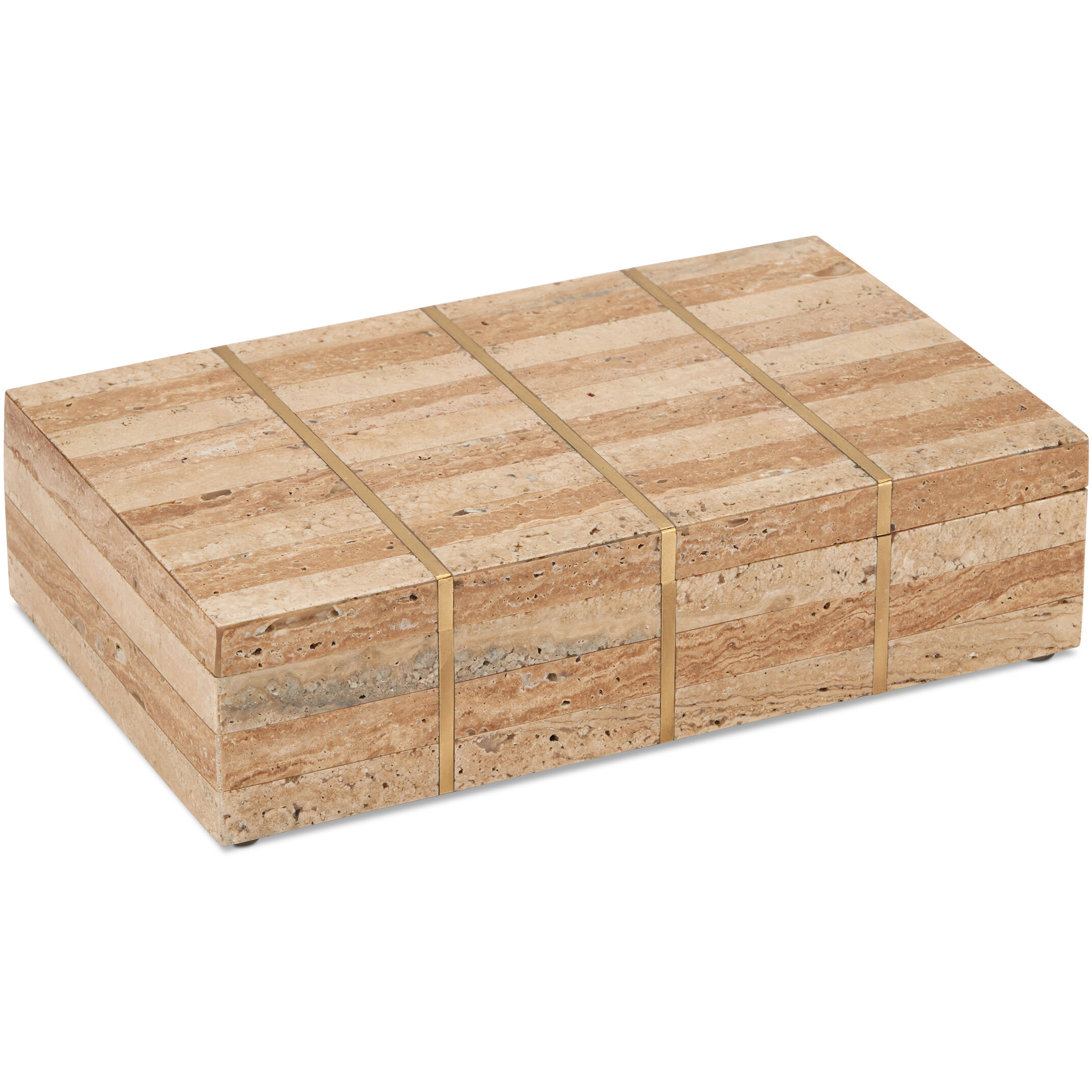 Dezi 10 inch Natural/Brass/Off-White Box