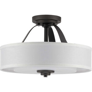 Kene 2 Light 16.00 inch Semi-Flush Mount