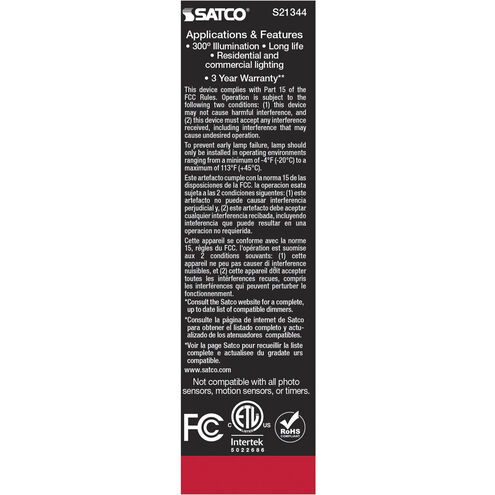 Lumos LED Medium Medium 5.50 watt 2700K LED Filament