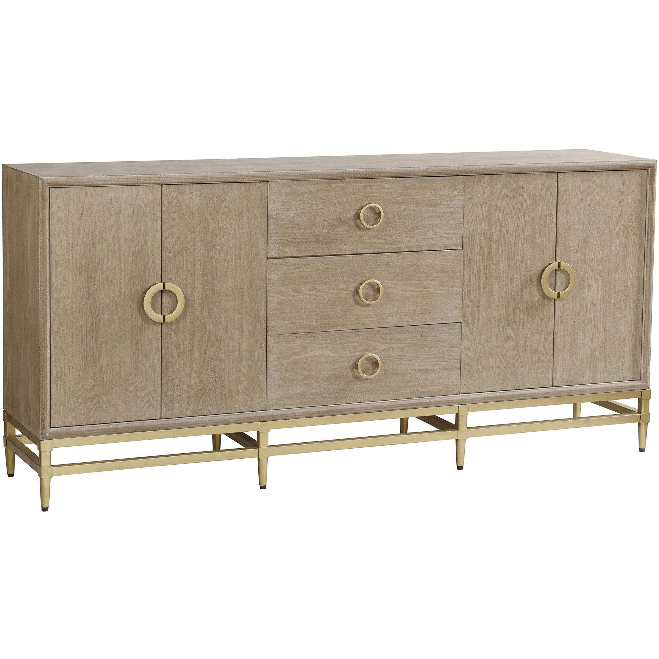 Augusta 72 inch Weathered Oak Credenza