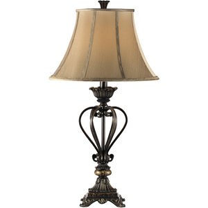 Lyon 34 inch 150 watt Bronze Table Lamp Portable Light