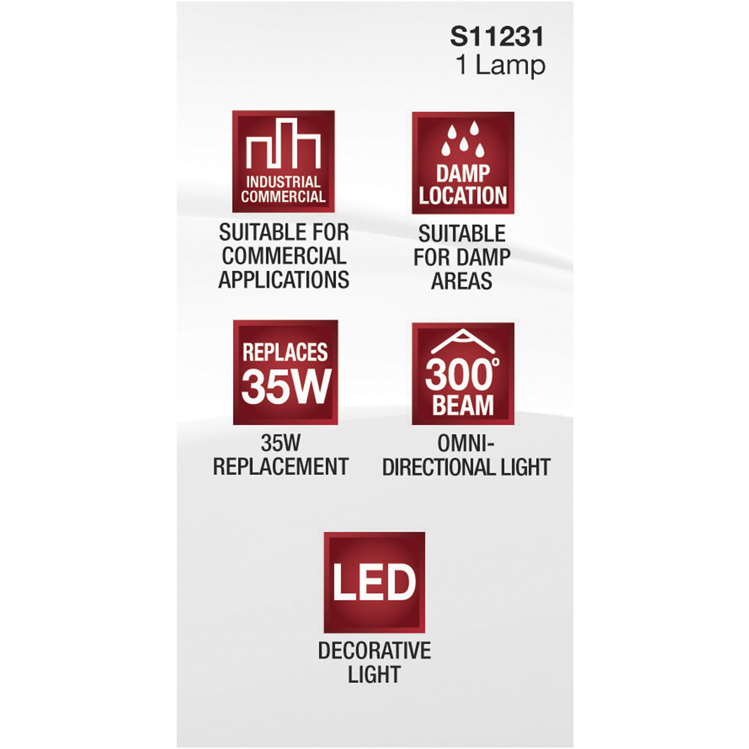 Lumos LED JCD LED G9 Double Loop 3.5 watt 4000K Mini and Pin-Based LED