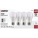 Lumos Medium 12.00 watt 3000K Light Bulb, Pack of 4